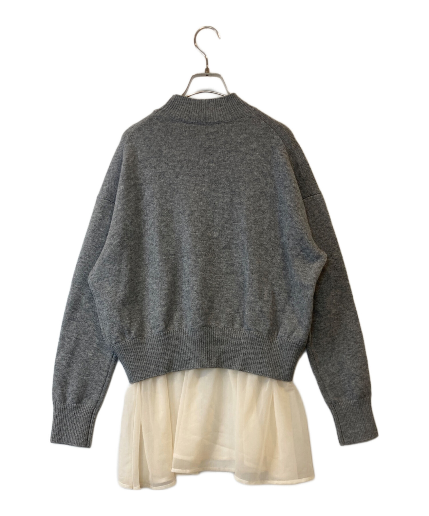 アドーア ADORE シアー ウールカシミヤニットトップス 長袖ニット 中古・古着通販】ADORE (アドーア) シアー×ウールカシミヤニット