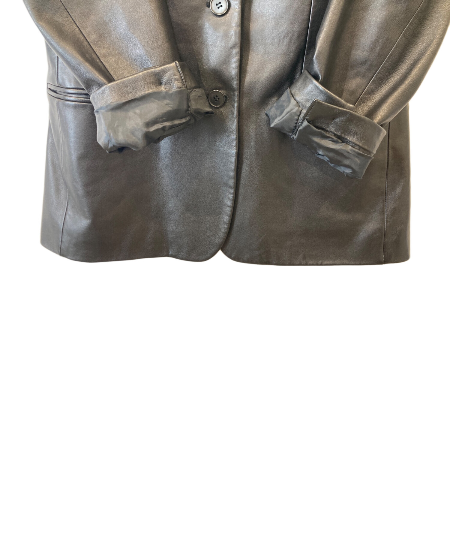 ckラムレザージャケット 中古・古着通販】Calvin Klein (カルバンクライン) ラムレザー
