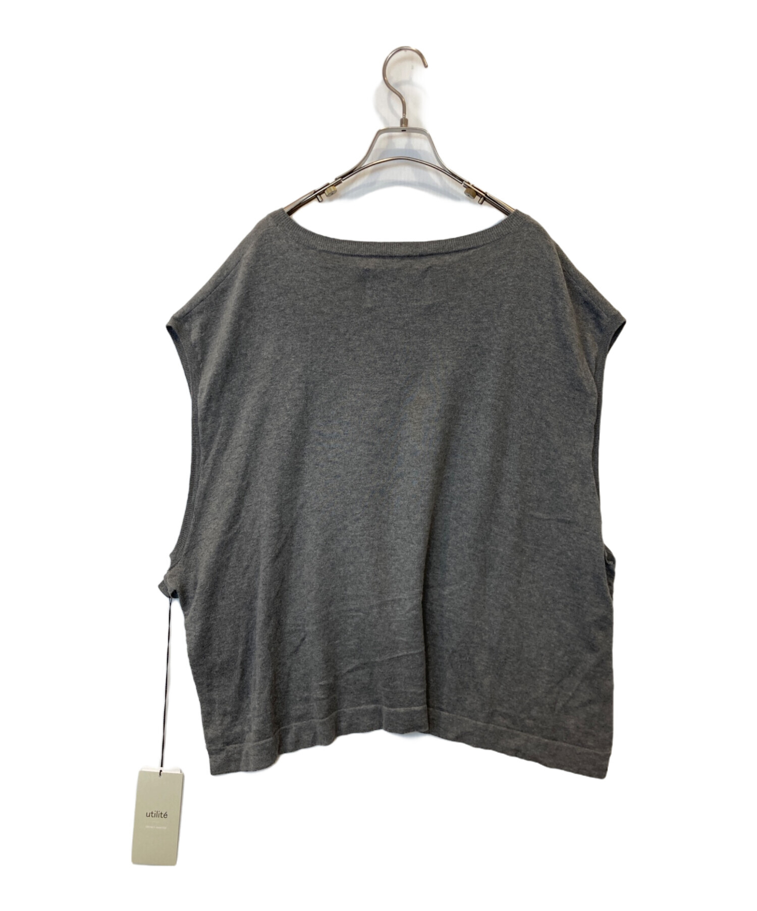 中古・古着通販】utilite (ユティリテ) コットンカシミヤニットベスト