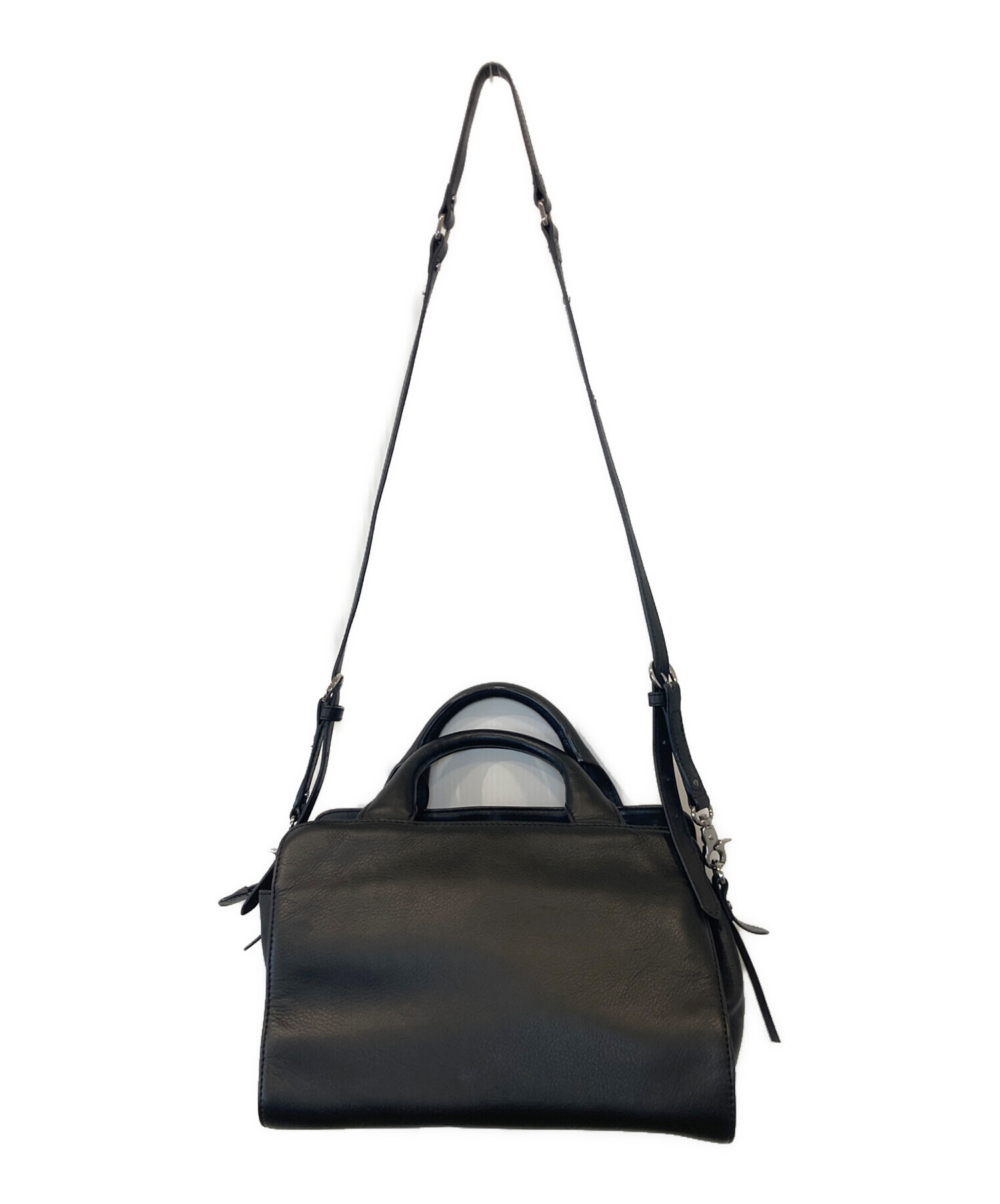 ✨希少 美品✨ディーゼル ボストンバッグ 2way ショルダー スタッズ 黒 中古・古着通販】DIESEL (ディーゼル) スタッズ2WAYバッグ ブラック