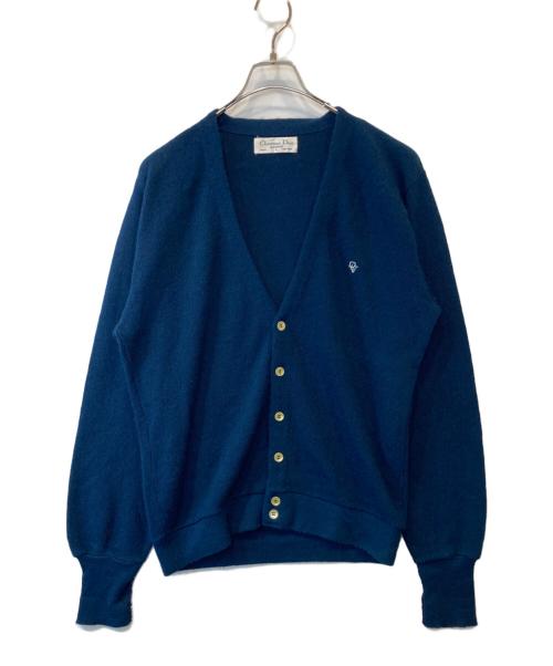 Christian Dior カシミヤ混 ネイビー カーディガン 34サイズ 中古・古着通販】Christian Dior MONSIEUR (クリスチャンディオール
