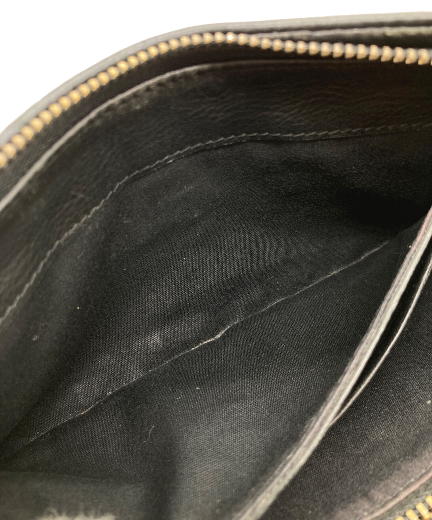 中古・古着通販】DIESEL (ディーゼル) スタッズ長財布 ブラック