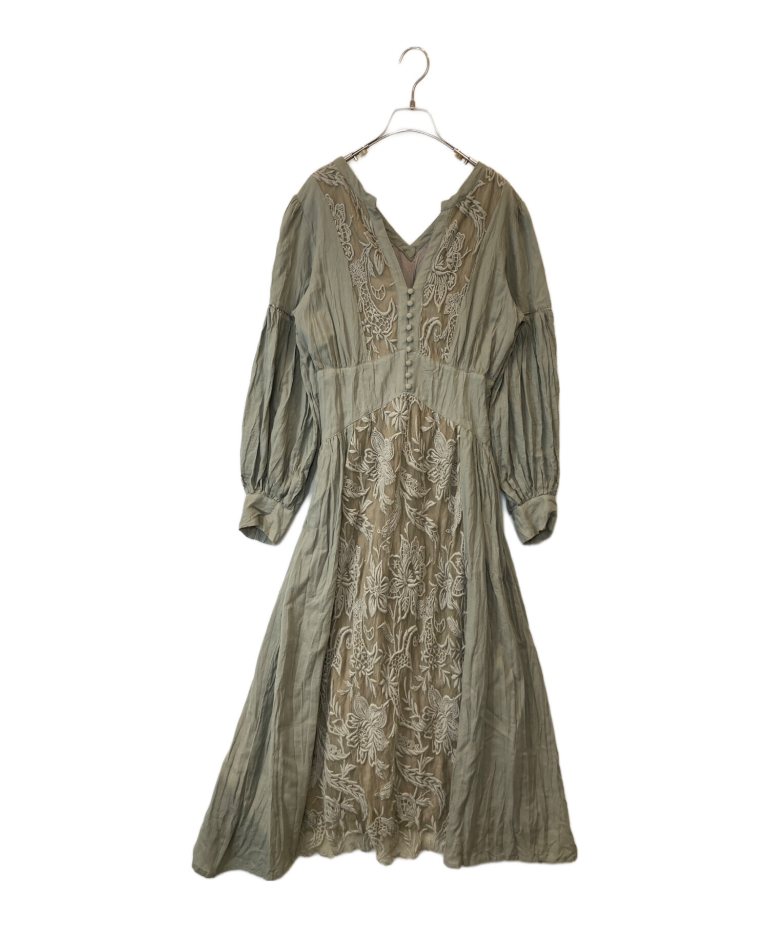 中古・古着通販】Ameri (アメリ) SHIRRING PLEATS DRESS ワンピース  