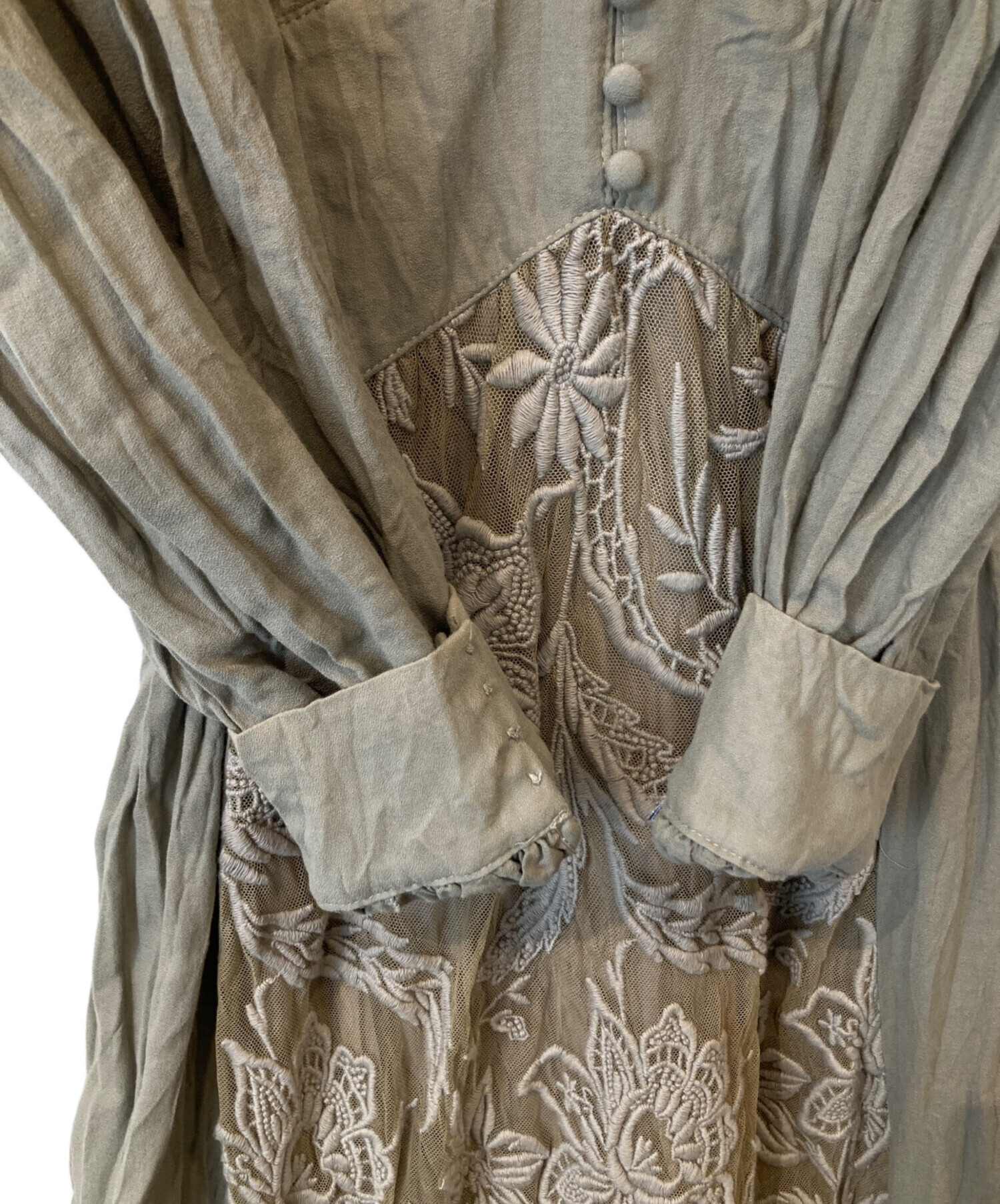 中古・古着通販】Ameri (アメリ) SHIRRING PLEATS DRESS ワンピース