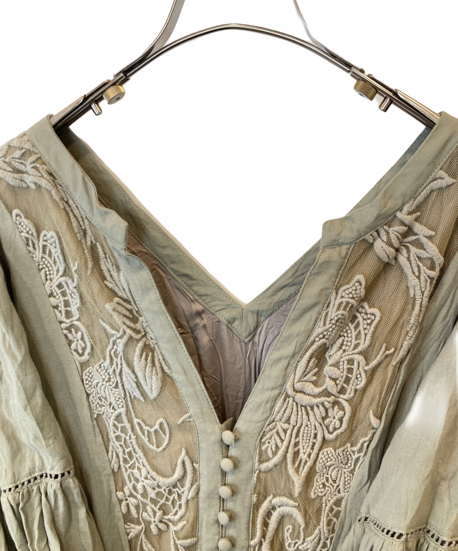 中古・古着通販】Ameri (アメリ) SHIRRING PLEATS DRESS ワンピース