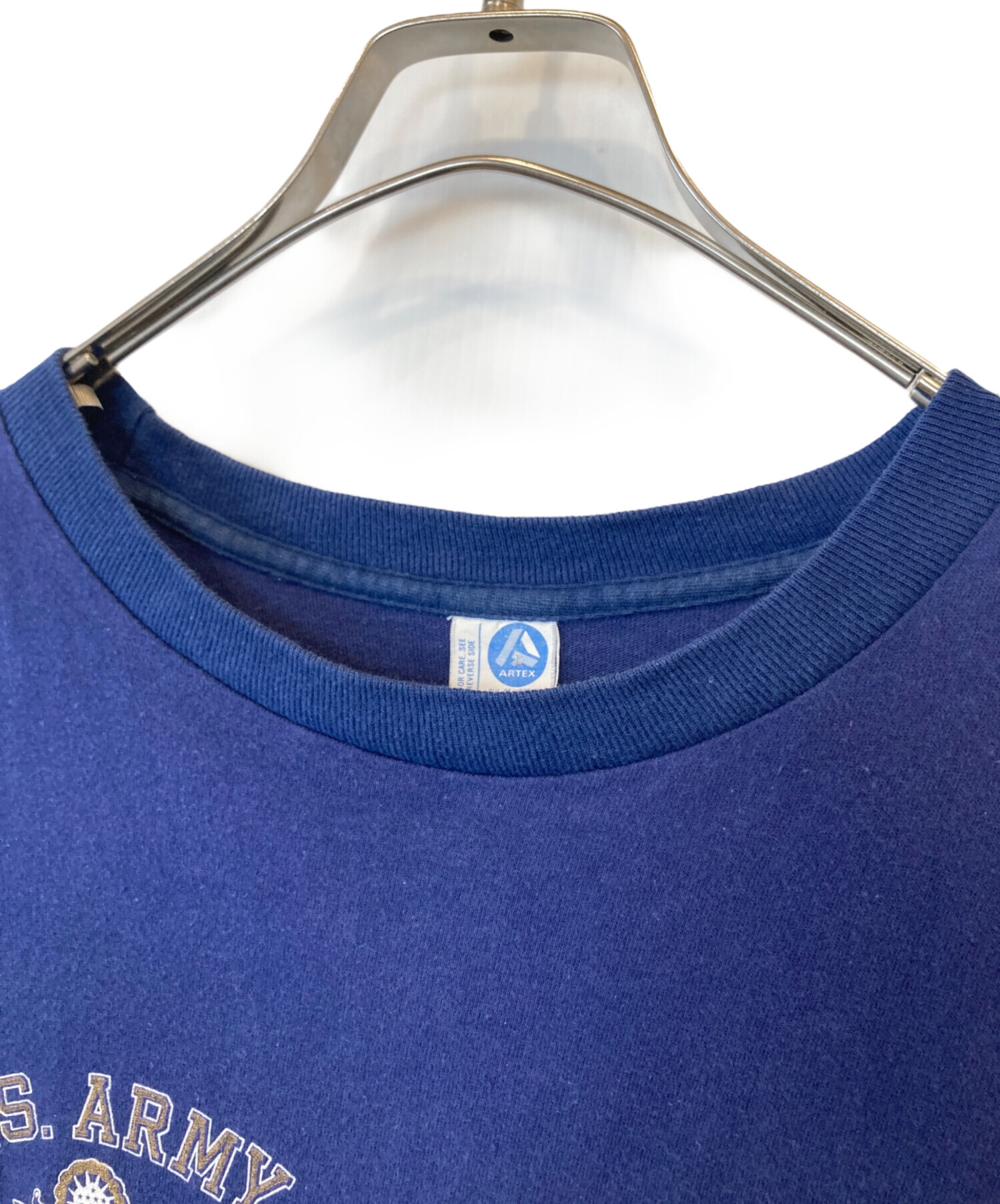 中古・古着通販】ArteX (アルテックス) プリントTシャツ ネイビー