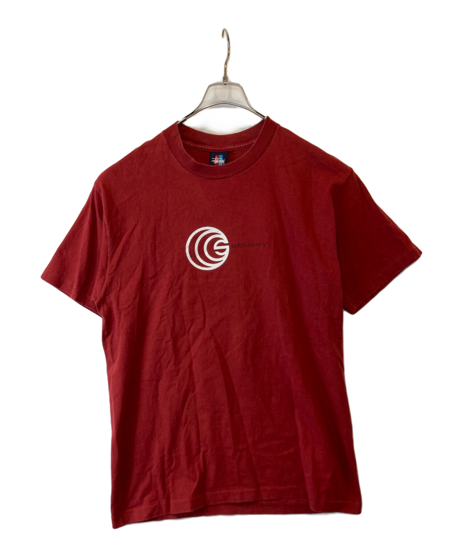 中古・古着通販】stussy (ステューシー) サークルロゴTシャツ レッド 