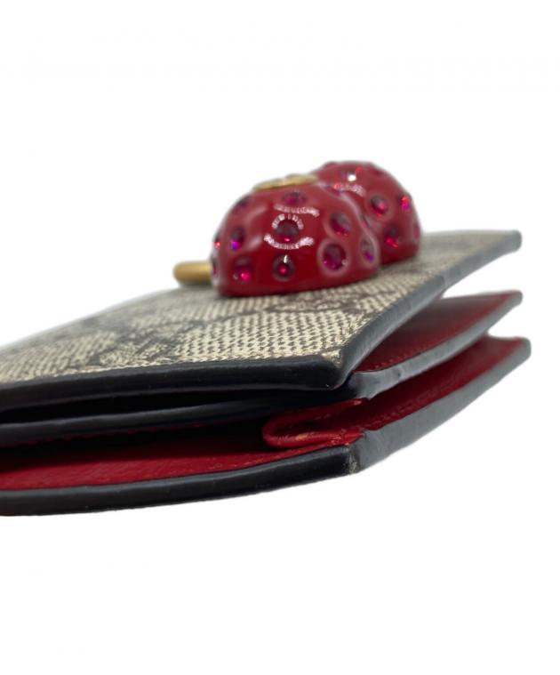 中古・古着通販】GUCCI (グッチ) GGスプリーム チェリー コンパクト  