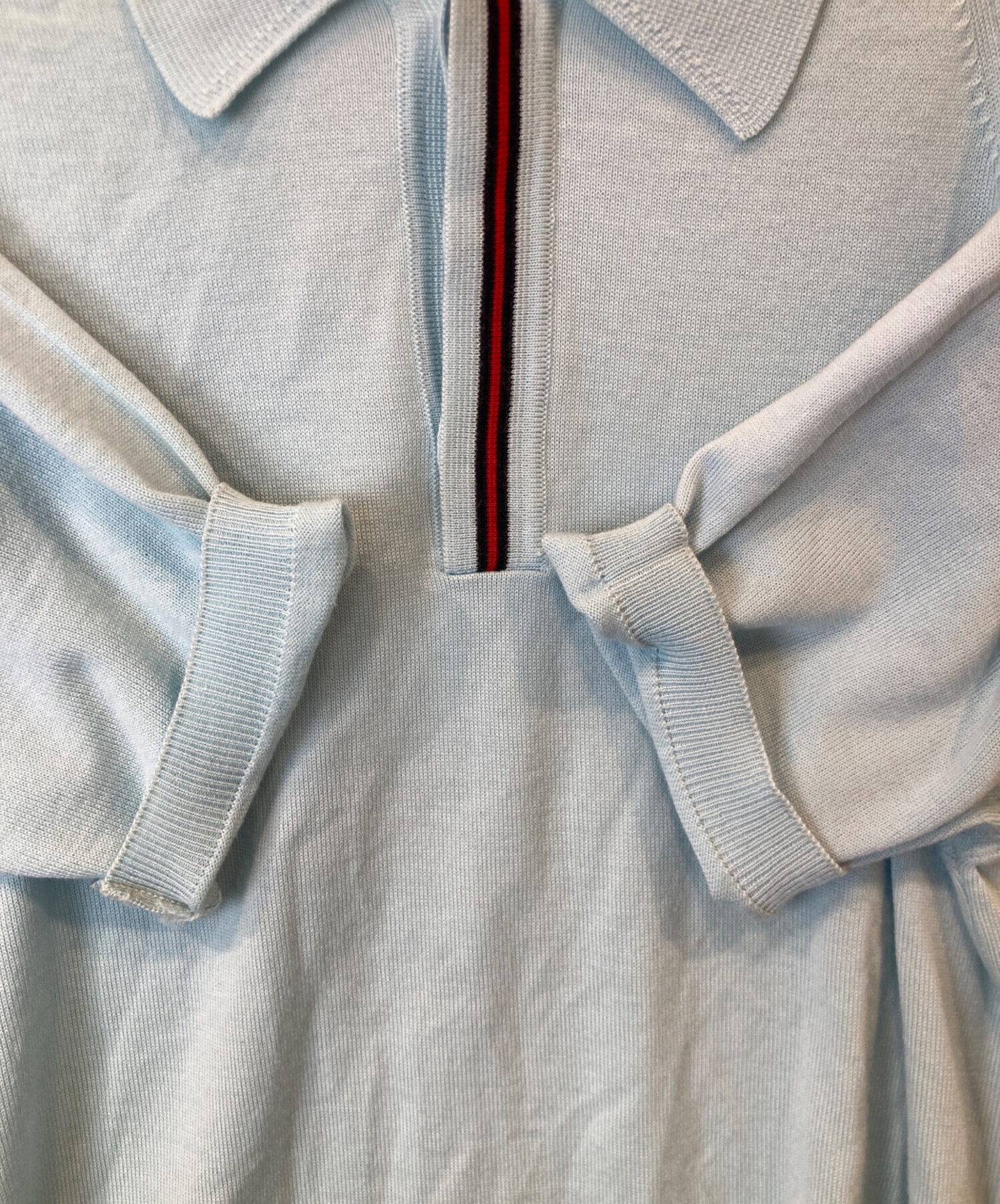 イタリア製　フレッドペリー　fredperry コットンニットポロシャツ　M 0-