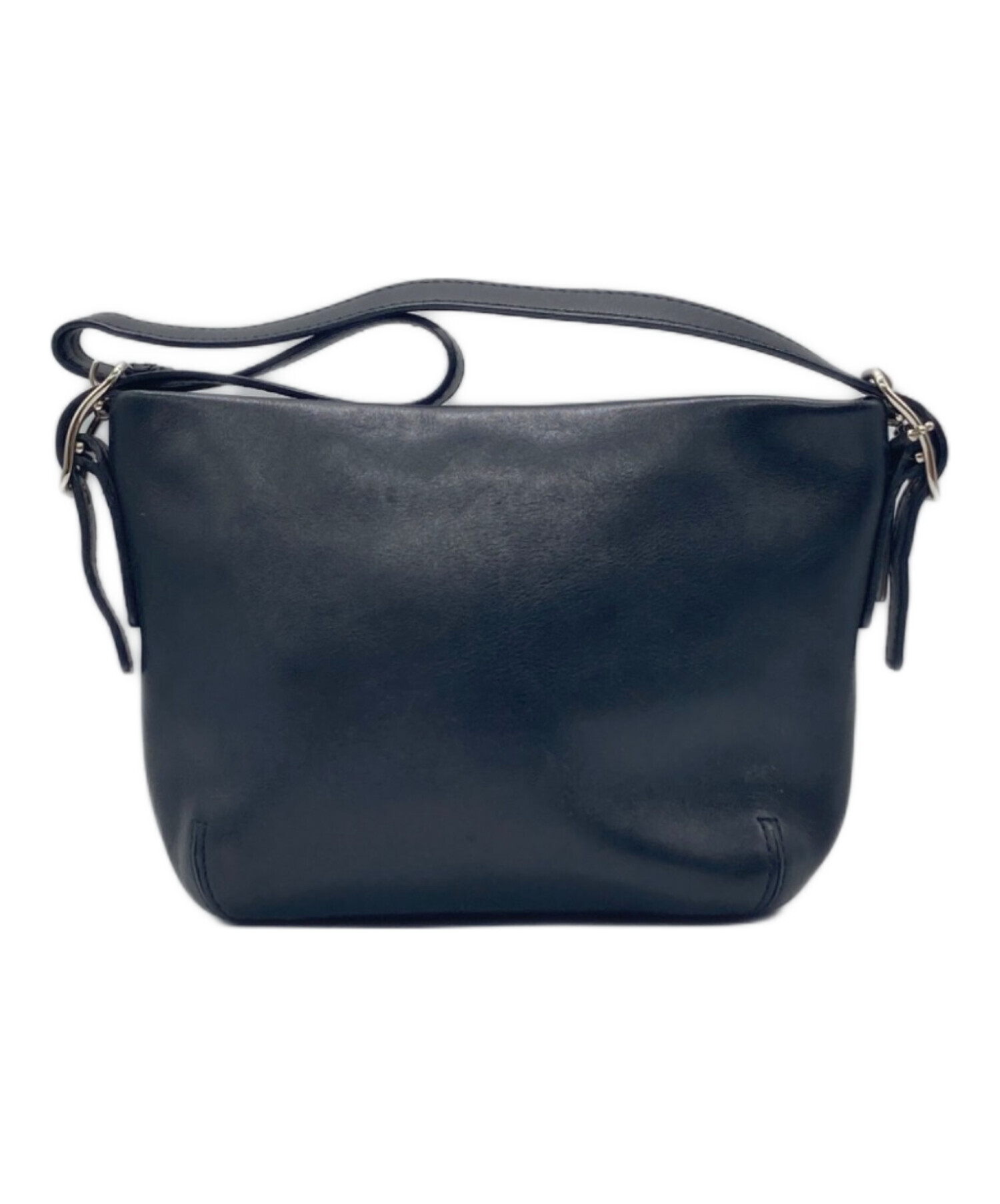 中古・古着通販】COACH (コーチ) レザーポーチ ブラック｜ブランド 