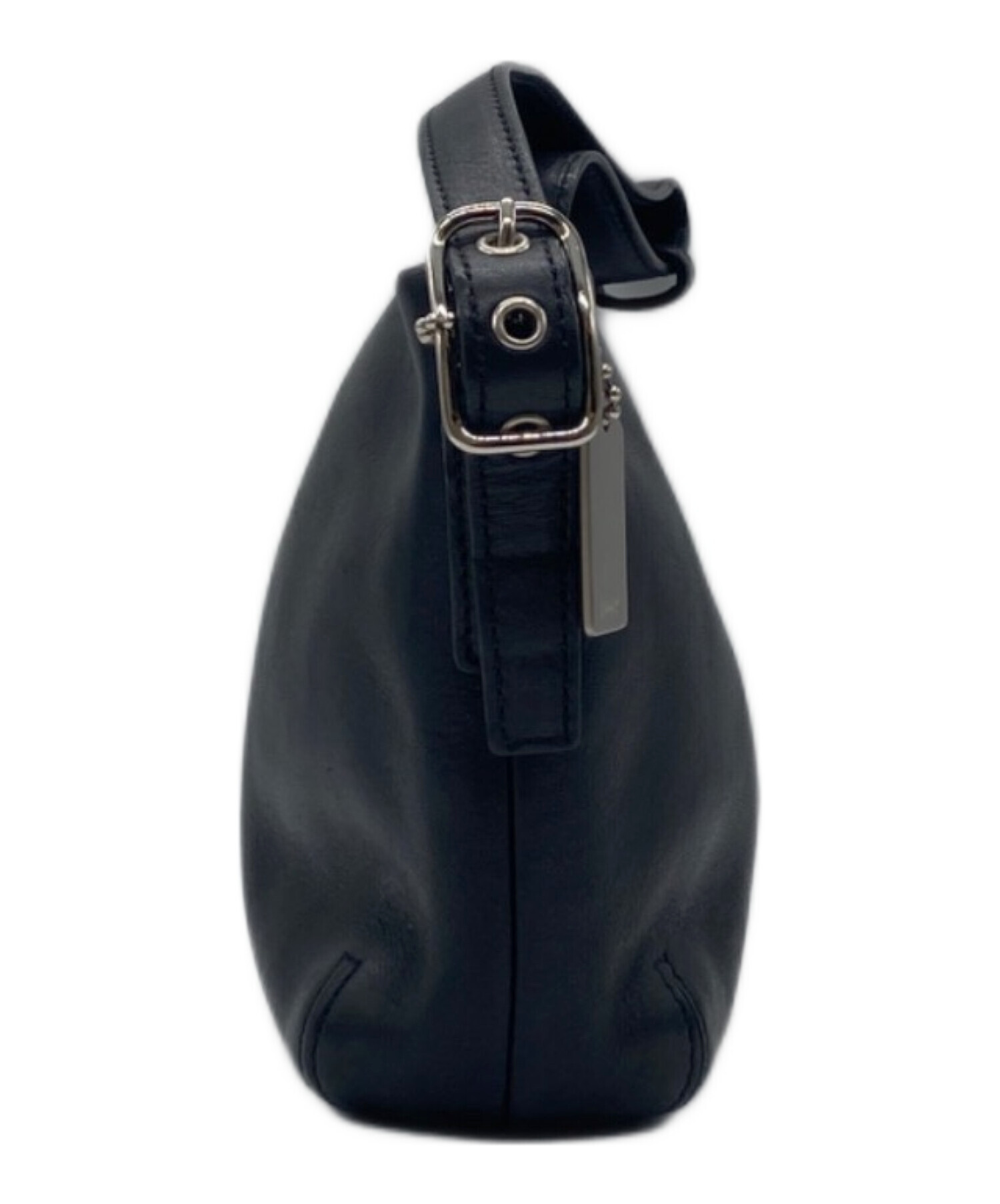 中古・古着通販】COACH (コーチ) レザーポーチ ブラック｜ブランド 