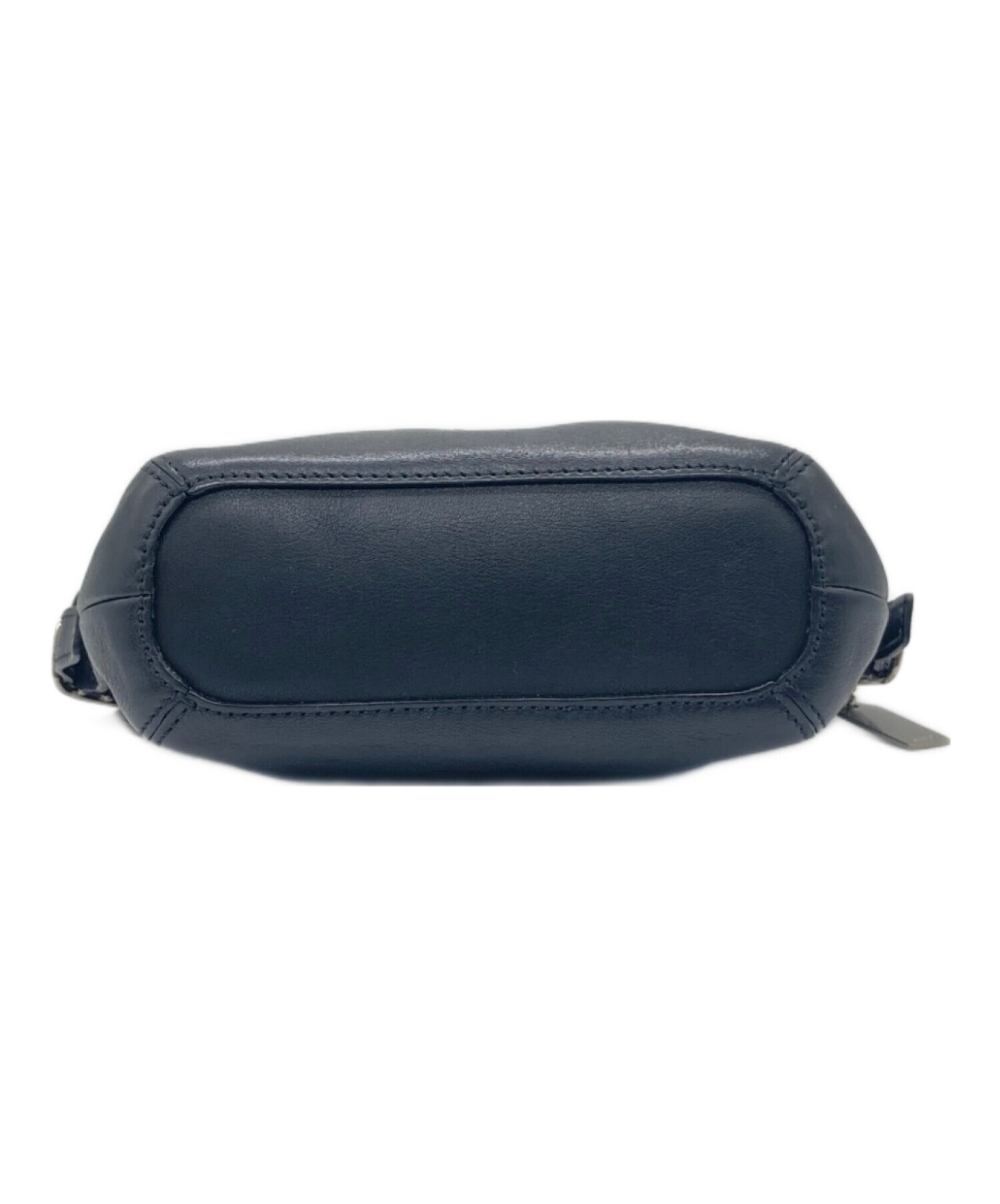 中古・古着通販】COACH (コーチ) レザーポーチ ブラック｜ブランド 