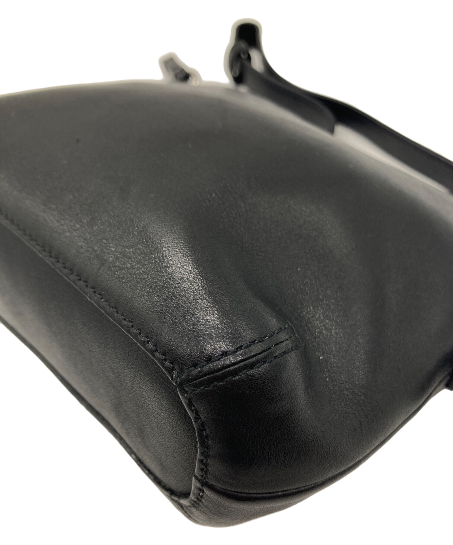 中古・古着通販】COACH (コーチ) レザーポーチ ブラック｜ブランド 
