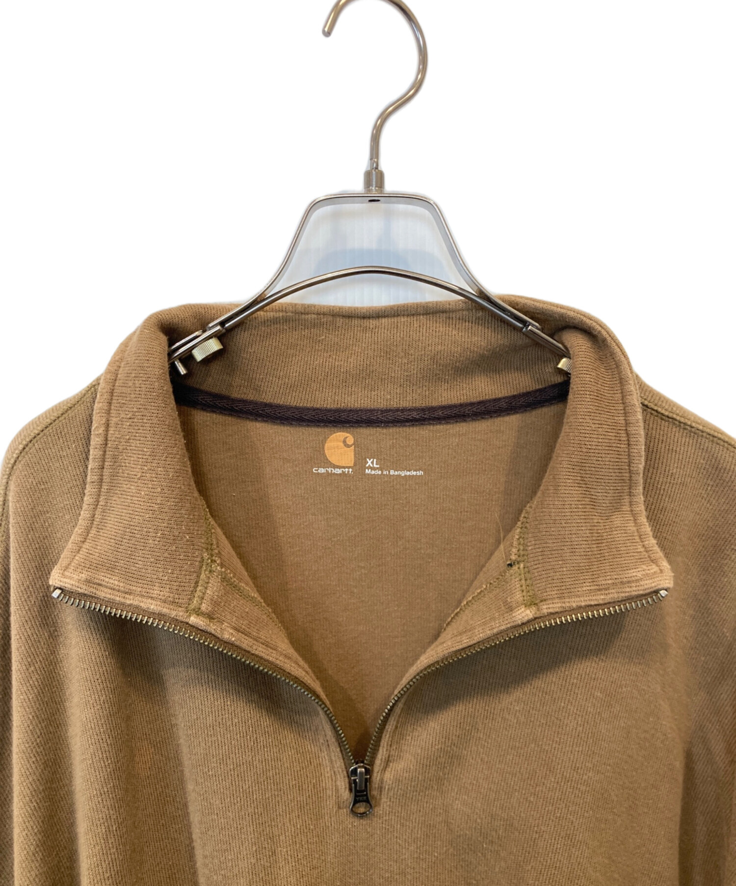 carhartt カーハート ハーフジップ XL ブラウン 茶 トレーナー 【公式 