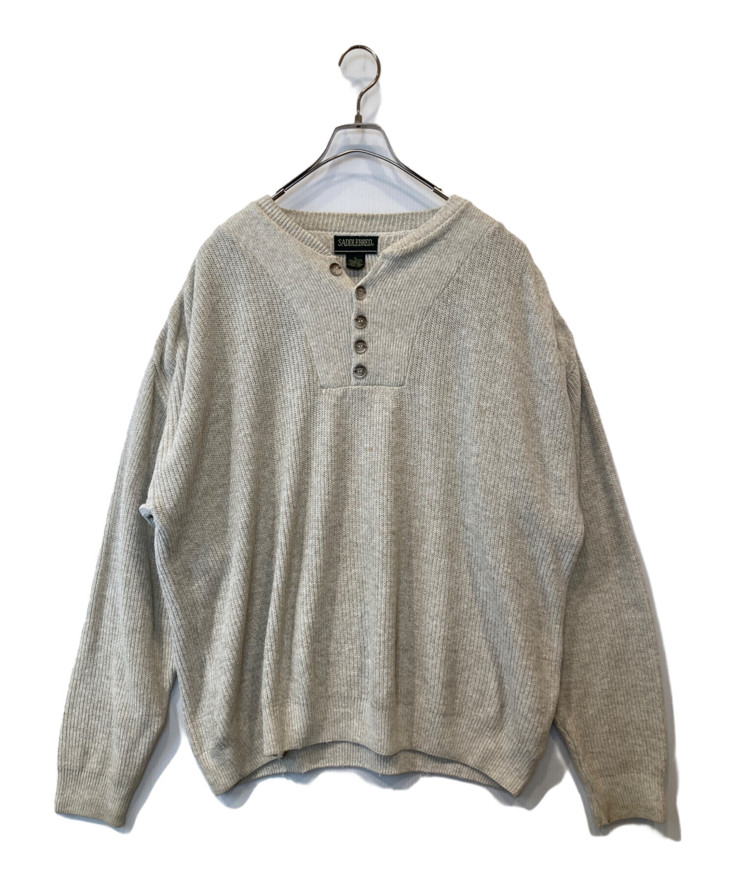 中古・古着通販】SADDLEBRED (サドルブリード) ヘンリーネックニット