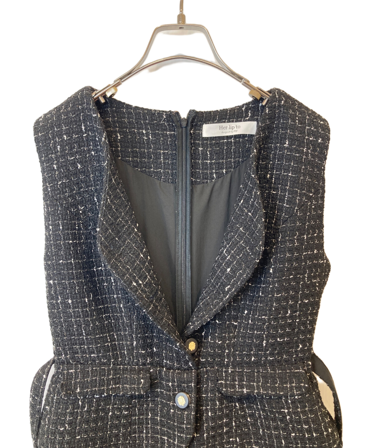 中古・古着通販】Her lip to (ハーリップトゥ) Siena Pleated Docking