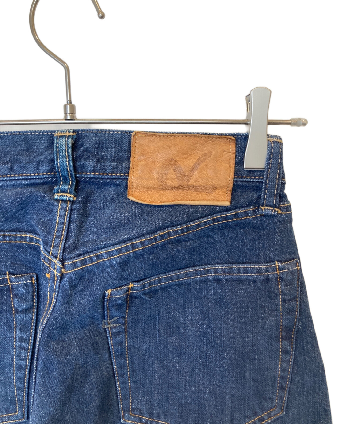 中古・古着通販】45rpm (45アールピーエム) 藍染めユーズド加工デニム