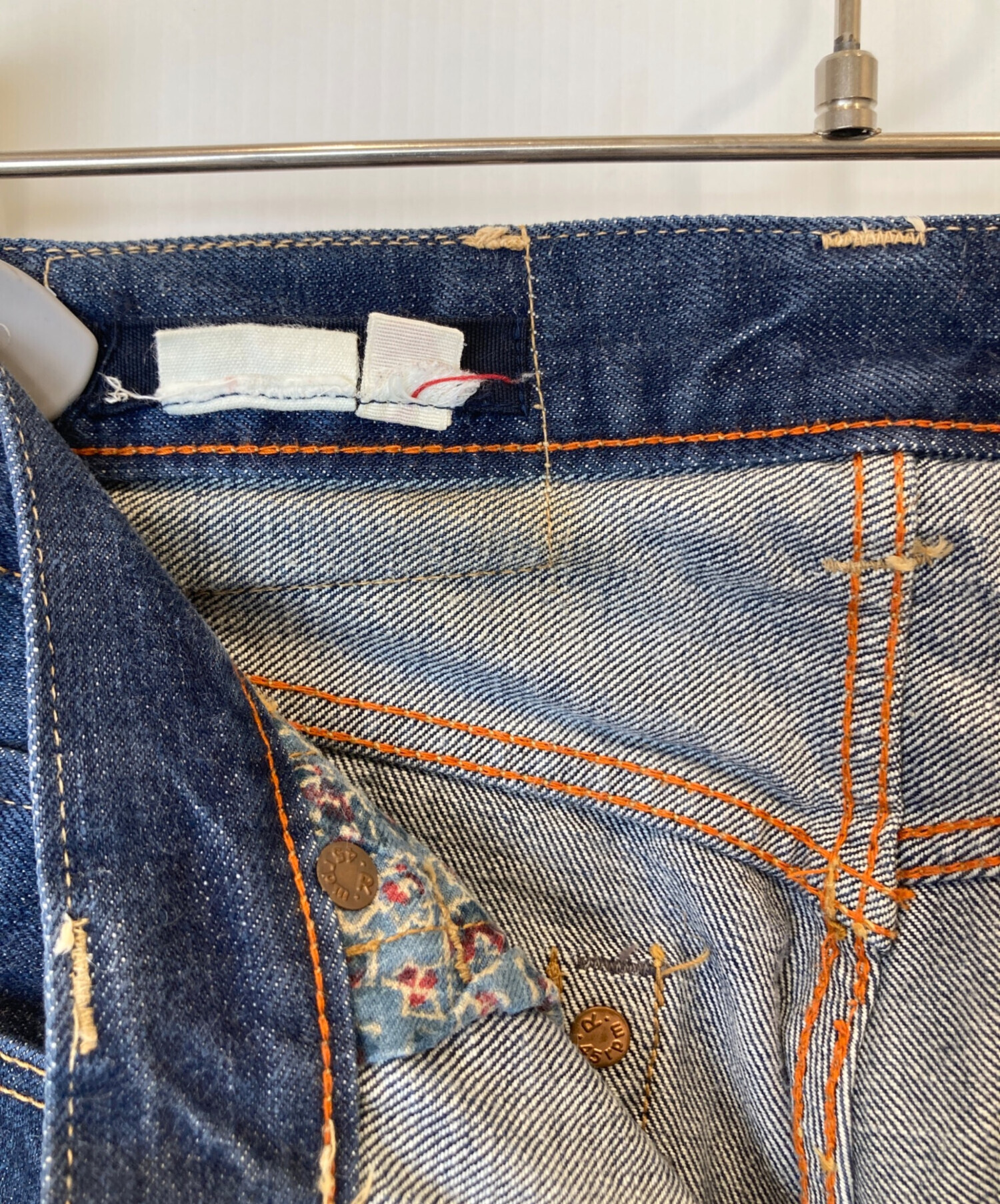 中古・古着通販】45rpm (45アールピーエム) 藍染めユーズド加工デニム