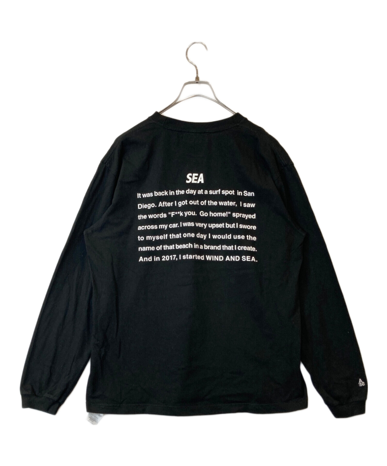 WIND AND SEA ブラック 長袖カットソー M WIND AND SEA（ウィン 
