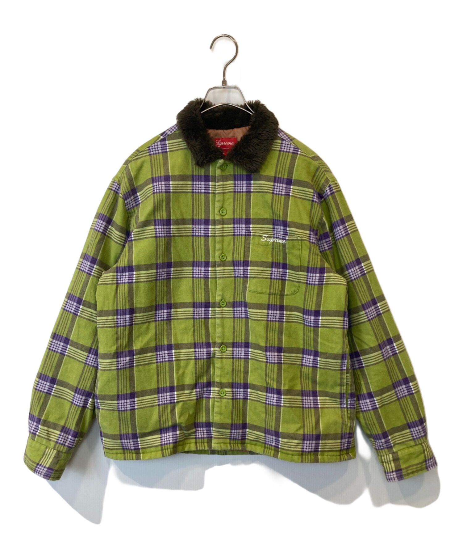 中古・古着通販】SUPREME (シュプリーム) Faux Fur Collar Flannel 