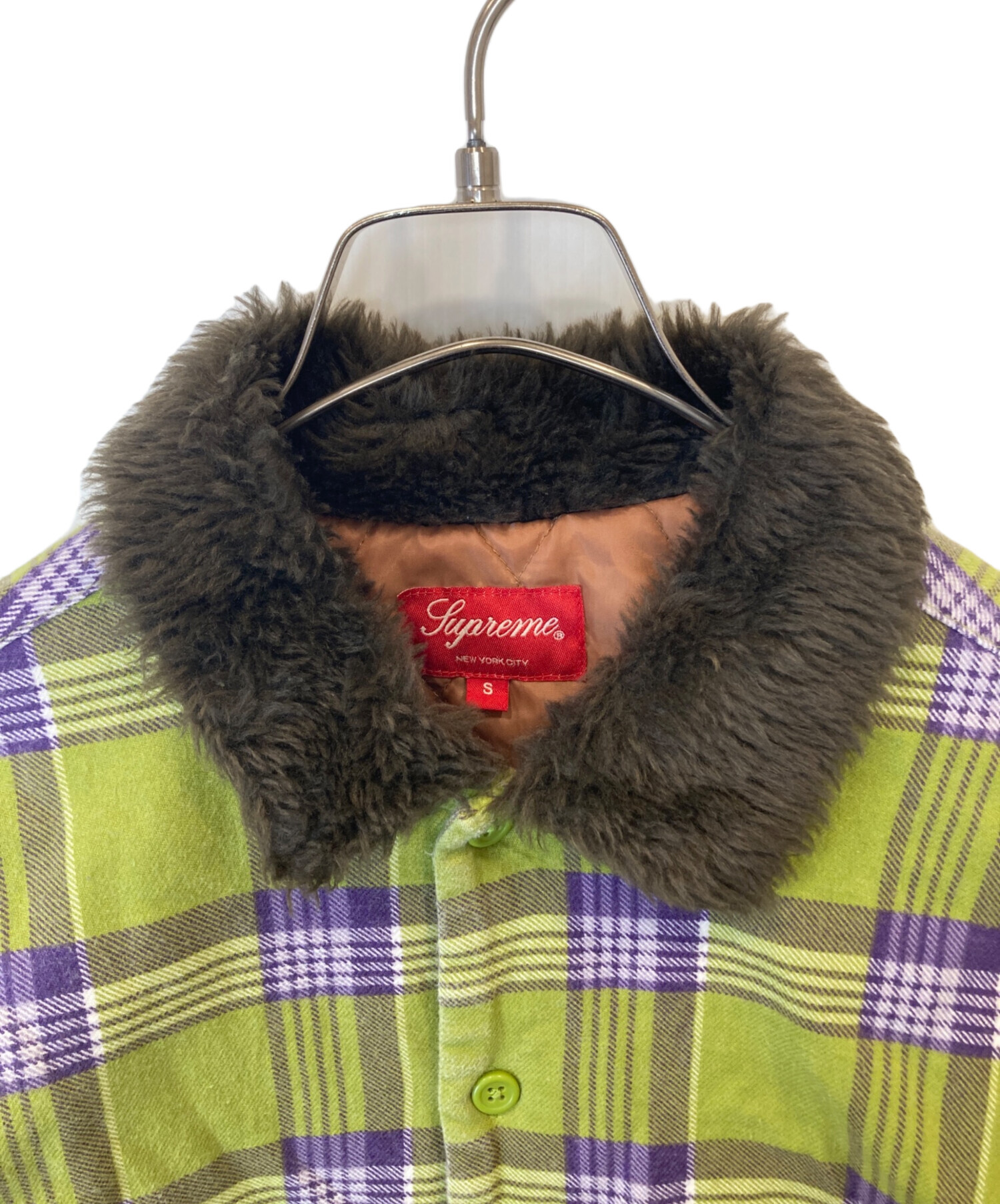 中古・古着通販】SUPREME (シュプリーム) Faux Fur Collar Flannel 
