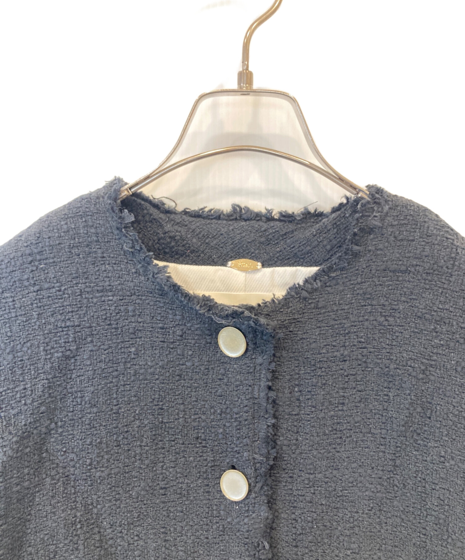 Banana1018　PUAL CE CIN ツイードショートジャケット 中古・古着通販】pual ce cin (ピュアルセシン) コットンツィード