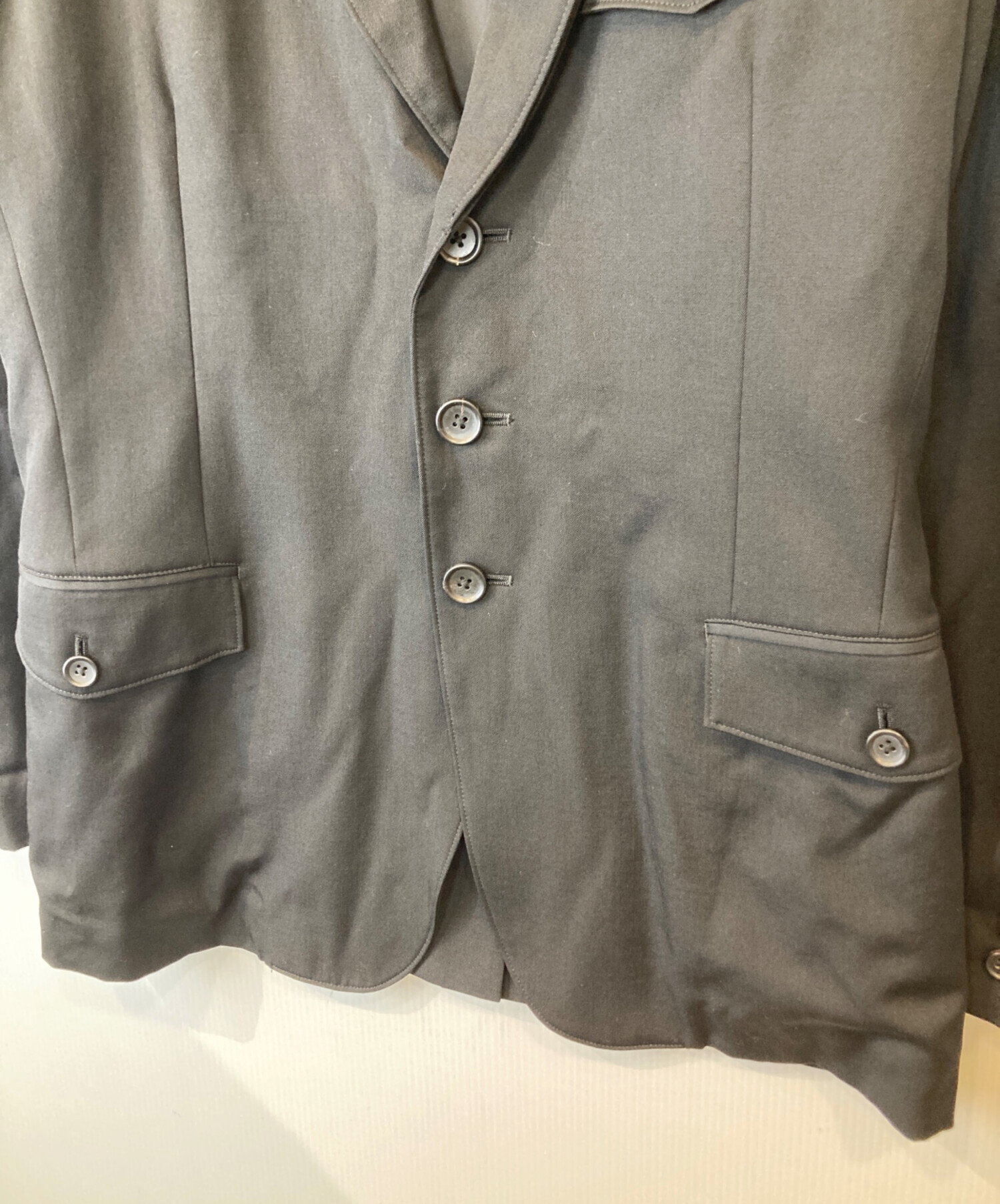 Yohji Yamamoto POUR HOMME左二重ラペル3ボタンジャケット Yohji Yamamoto 23AW LOOK34 左二重ラペル3Bジャケット - メルカリ