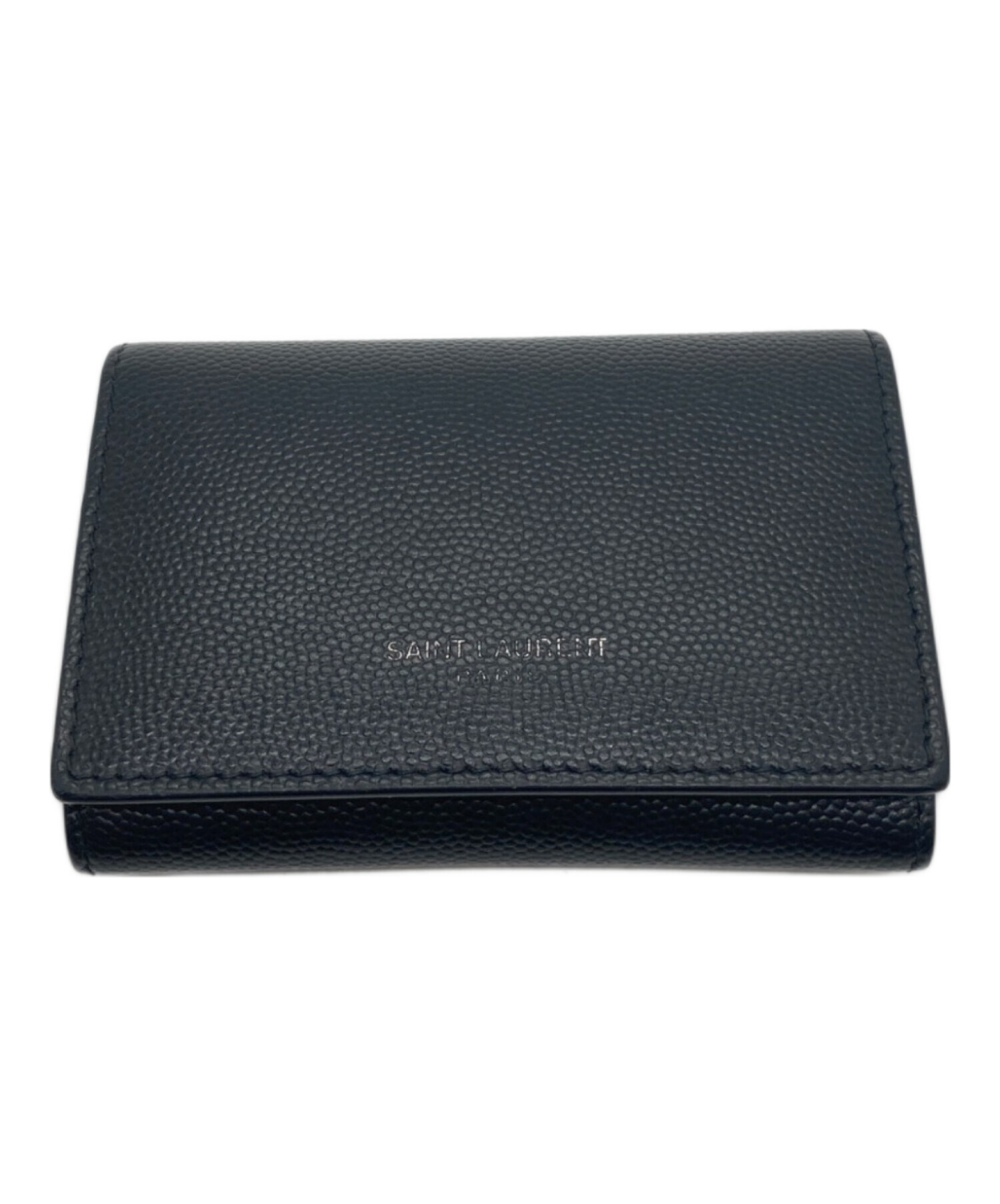 サンローラン パリ 6連キーケース BLACK SAINT LAURENT PARIS サンローランパリロゴレザー6連キーケース