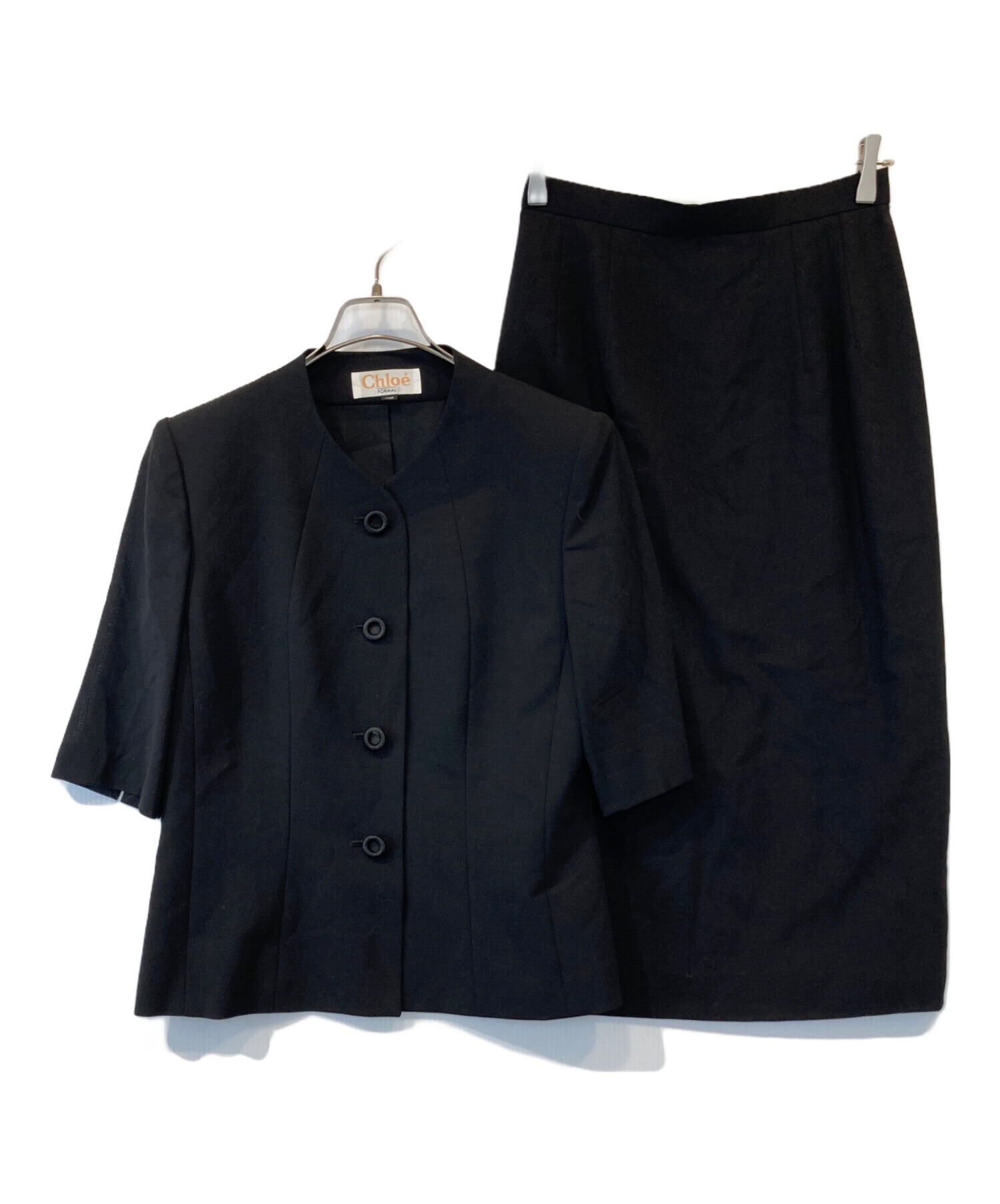 中古・古着通販】Chloe (クロエ) セットアップスーツ ブラック サイズ