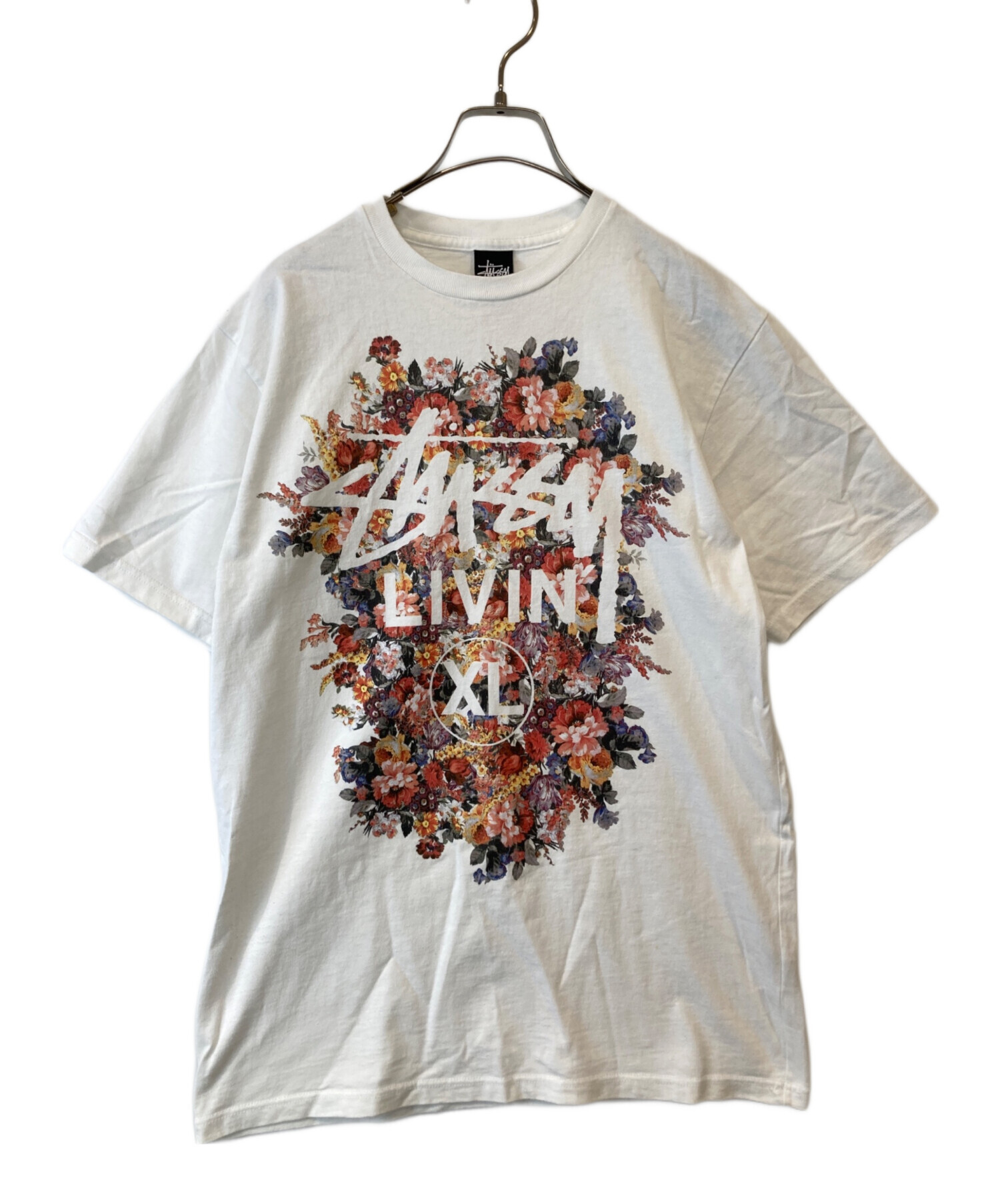 中古・古着通販】stussy (ステューシー) プリントTシャツ ホワイト