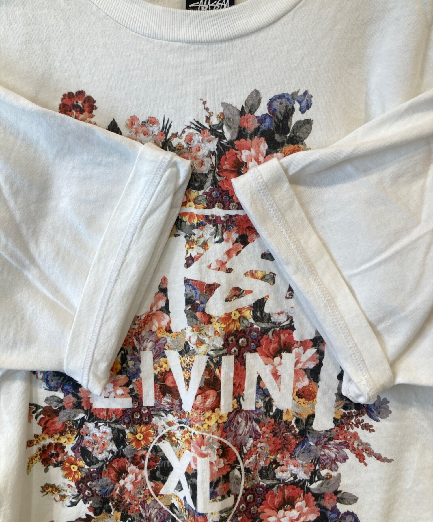 中古・古着通販】stussy (ステューシー) プリントTシャツ ホワイト