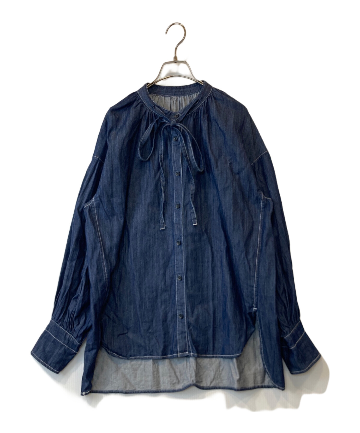 中古・古着通販】machatt (マチャット) デニムブラウス インディゴ 
