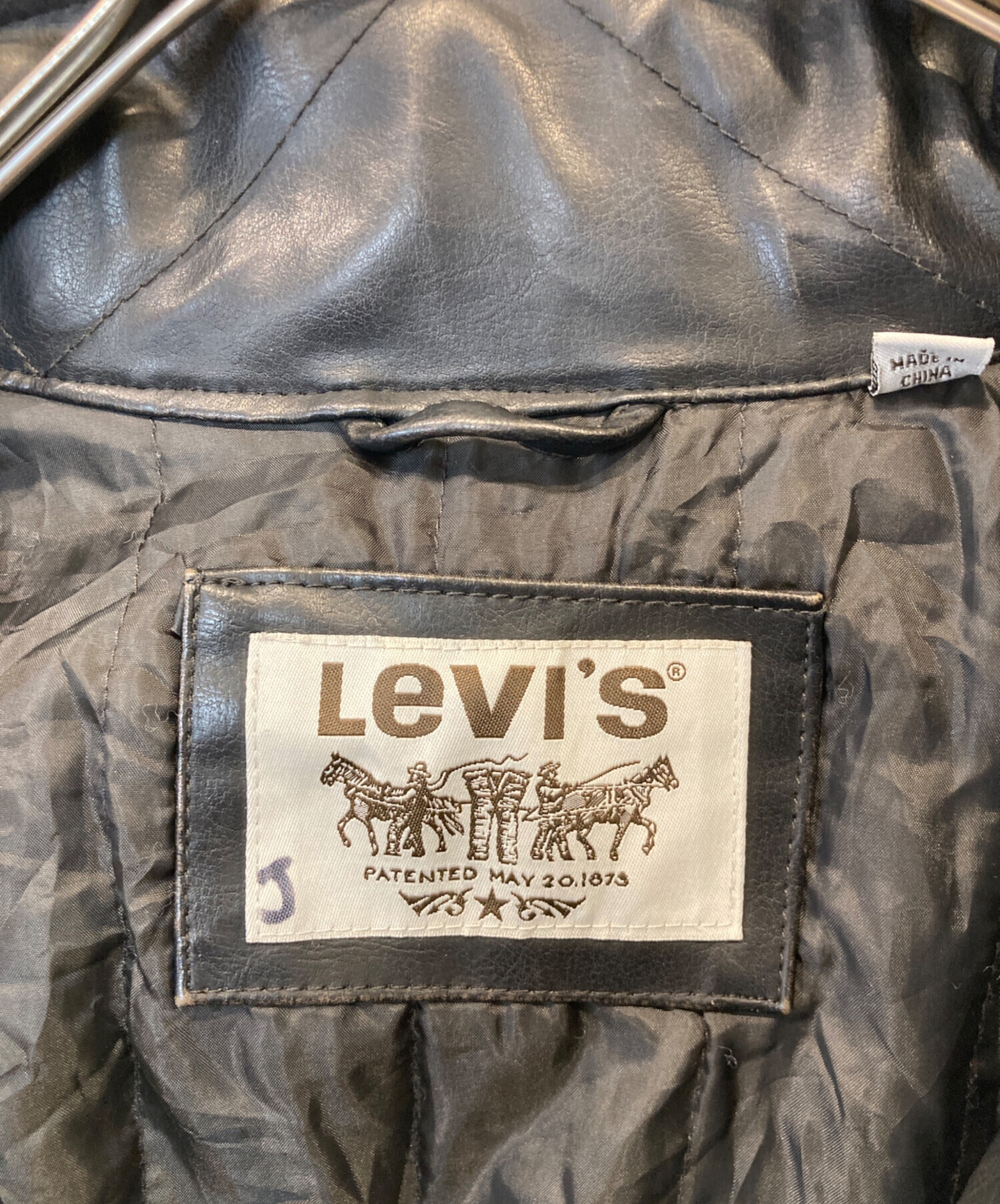 中古・古着通販】LEVI'S (リーバイス) フェイクレザージャケット 54163