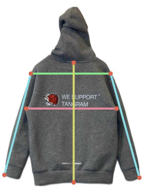 CLUBHAUS×TANGRAMクラブハウス×タングラムKNIT HOODIE CLUBHAUS × TANGRAM DICE DOUBLE KNIT HOODIE BLACK TGA-MF29