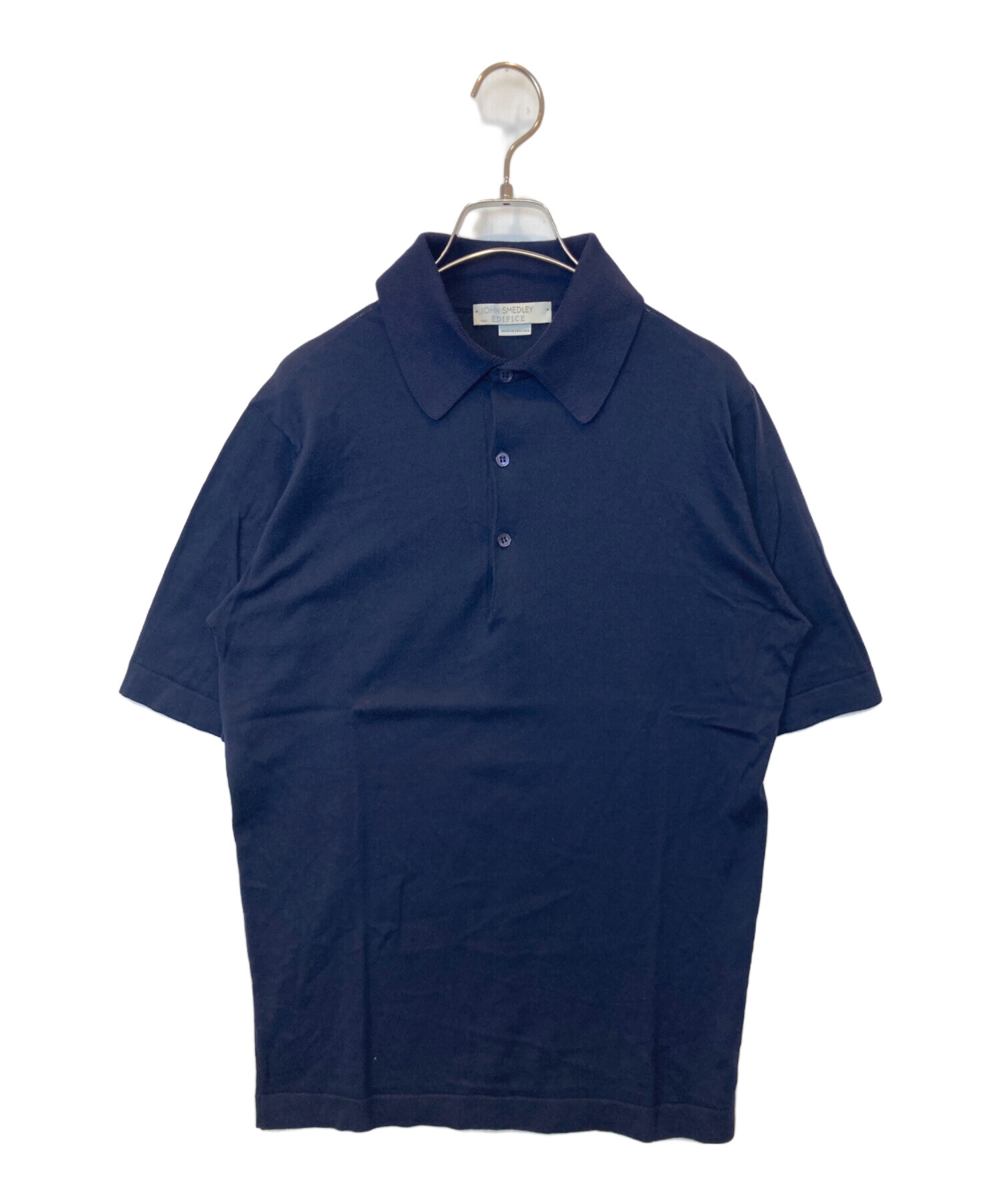 JOHN SMEDLEY ネイビーポロシャツ S JOHN SMEDLEY ネイビーポロシャツ