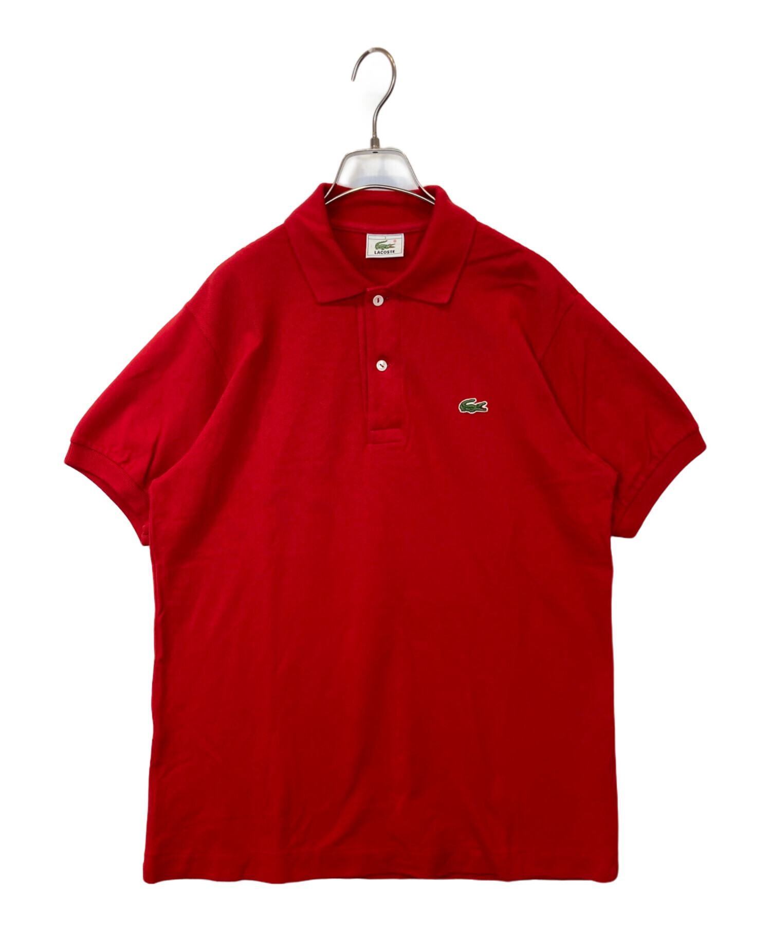 中古・古着通販】LACOSTE (ラコステ) ポロシャツ レッド サイズ:3 