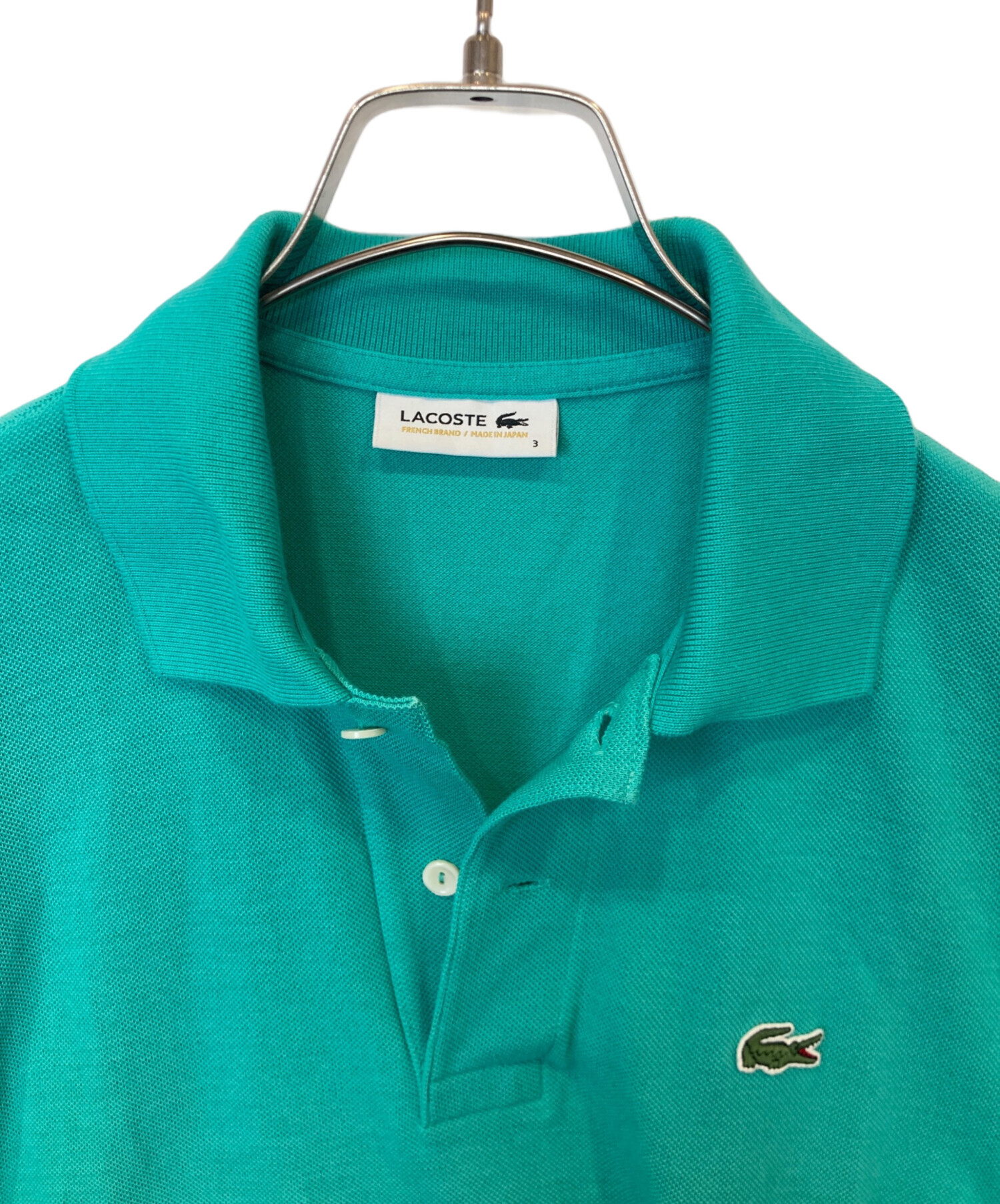 中古・古着通販】LACOSTE (ラコステ) ポロシャツ グリーン サイズ:3 