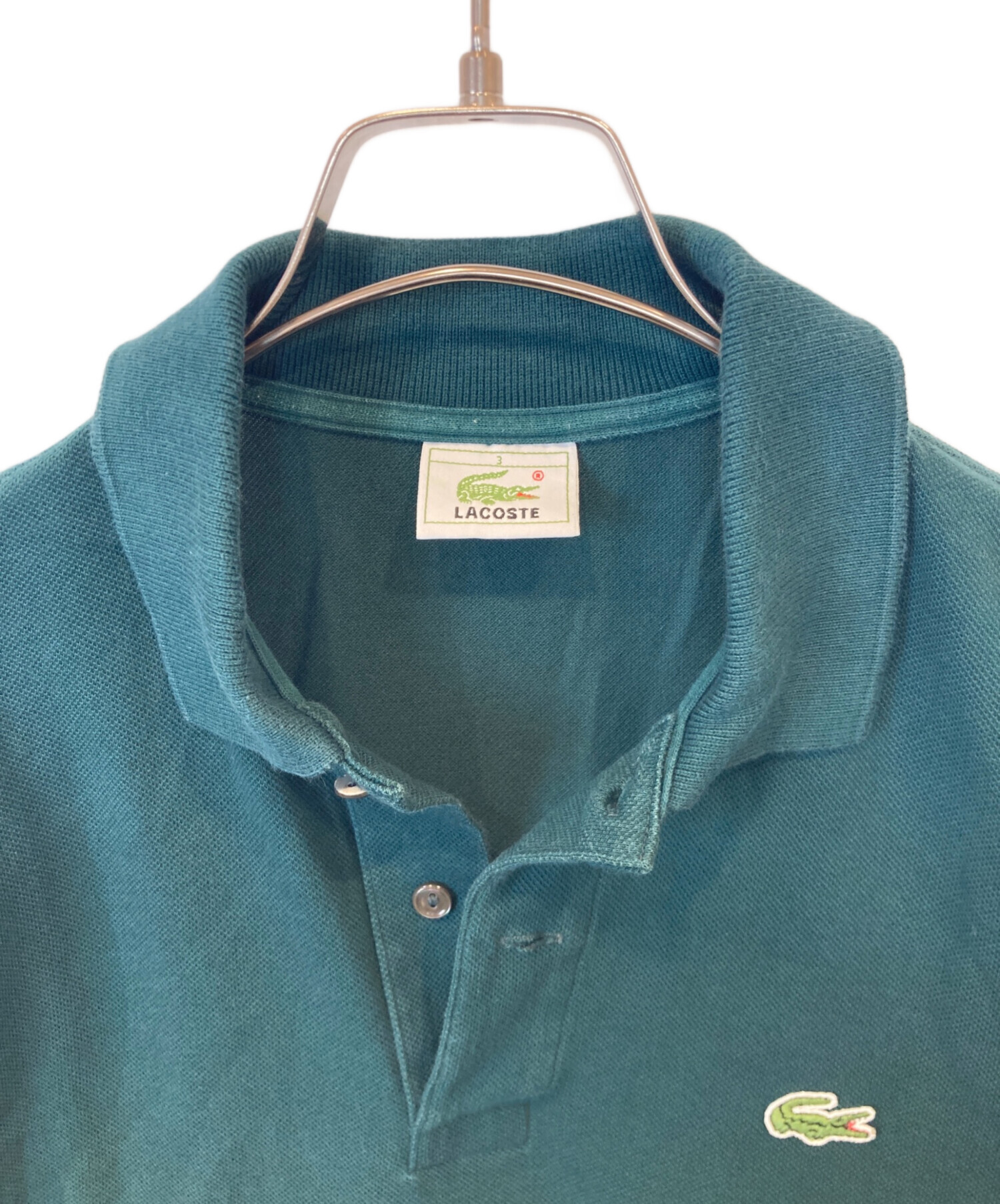 中古・古着通販】LACOSTE (ラコステ) ポロシャツ グリーン サイズ:3 
