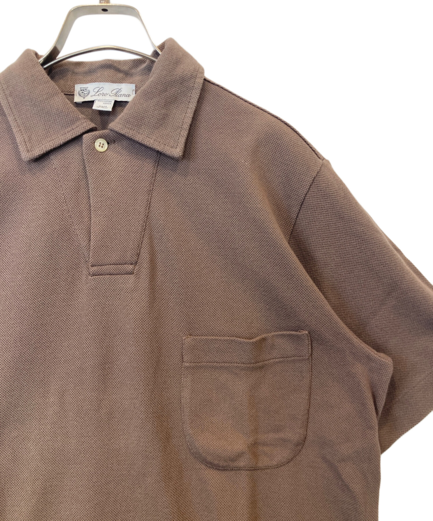 中古・古着通販】LORO PIANA (ロロピアーナ) ポロシャツ ブラウン