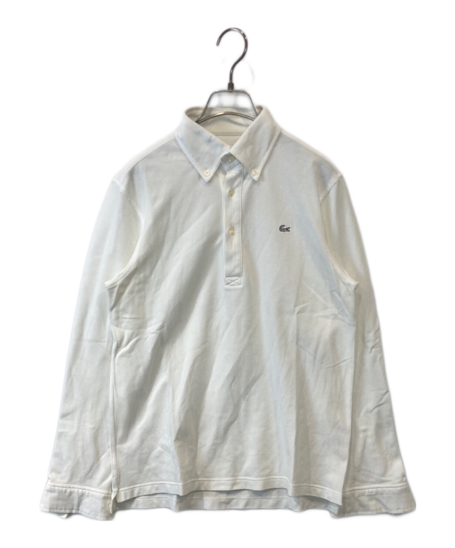 中古・古着通販】LACOSTE (ラコステ) ポロシャツ ホワイト サイズ:3 