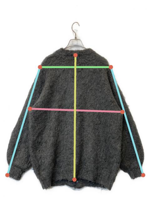 Darich グレー 長袖カーディガン　フラッフィーオーバープルオーバー 中古・古着通販】darich (ダーリッチ) フラッフィーオーバープル