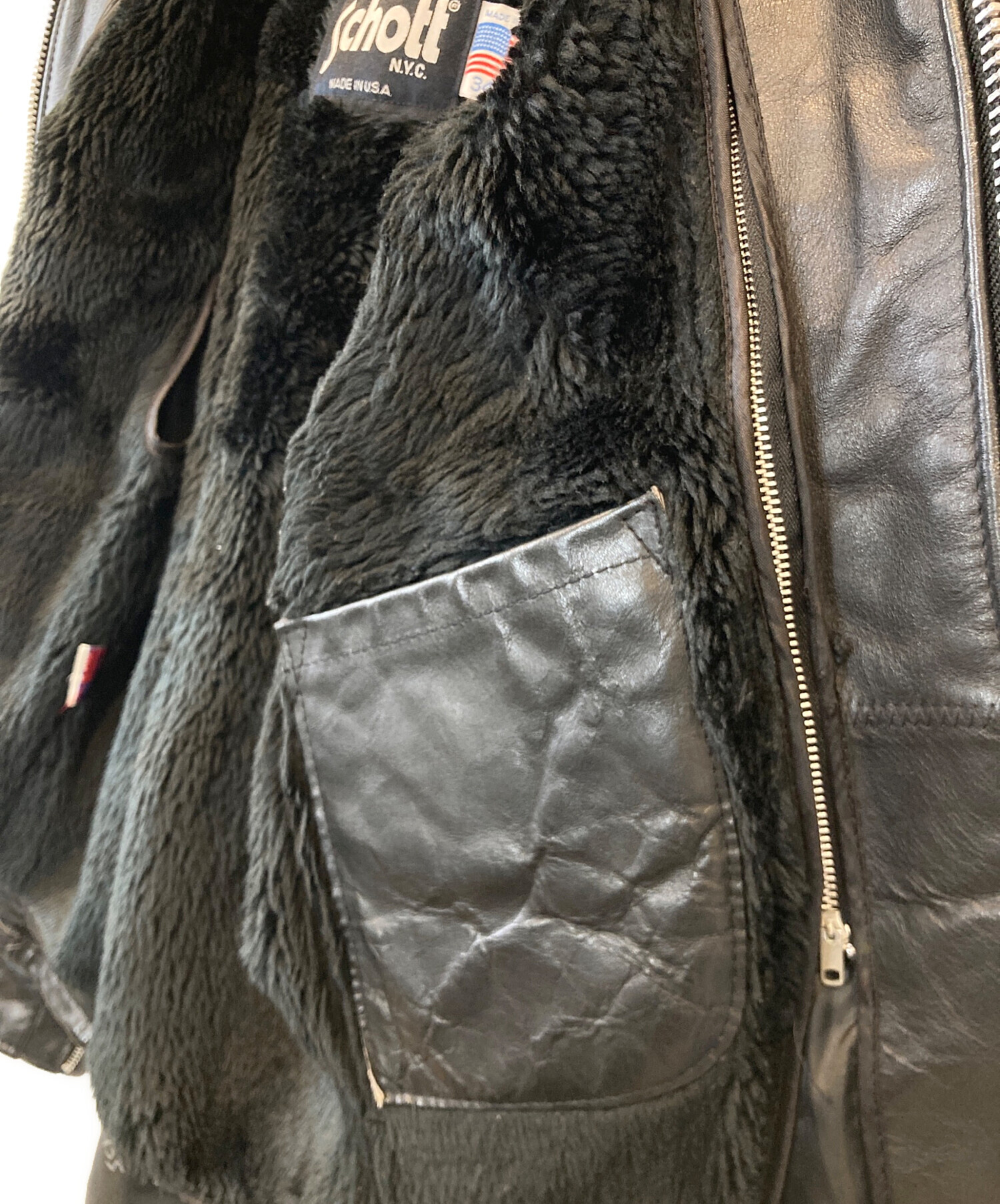 中古・古着通販】Schott (ショット) 643シングルライダースジャケット 