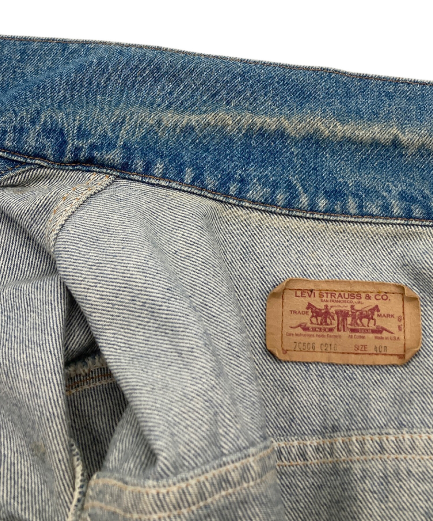 中古・古着通販】LEVI'S (リーバイス) 80s デニムジャケット 70506