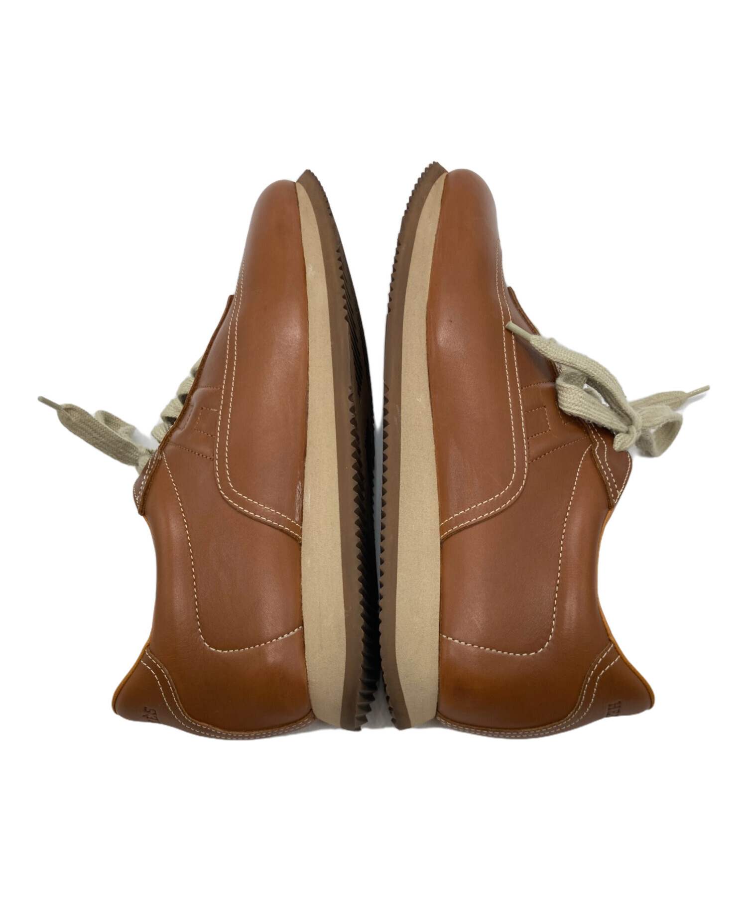 お値下げしました‼️HERMES ブラウンレザー スニーカー 中古・古着通販】HERMES (エルメス) クイックレザースニーカー