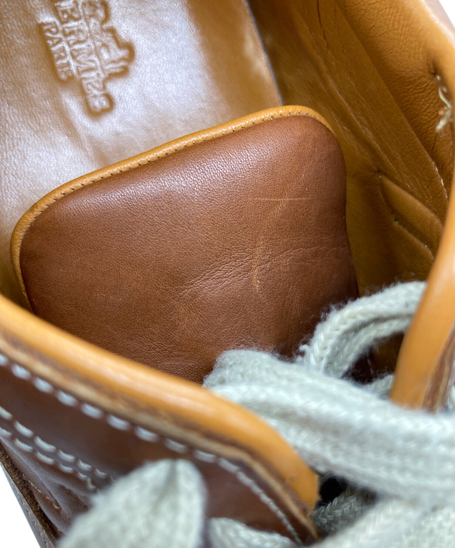 お値下げしました‼️HERMES ブラウンレザー スニーカー 中古・古着通販】HERMES (エルメス) クイックレザースニーカー