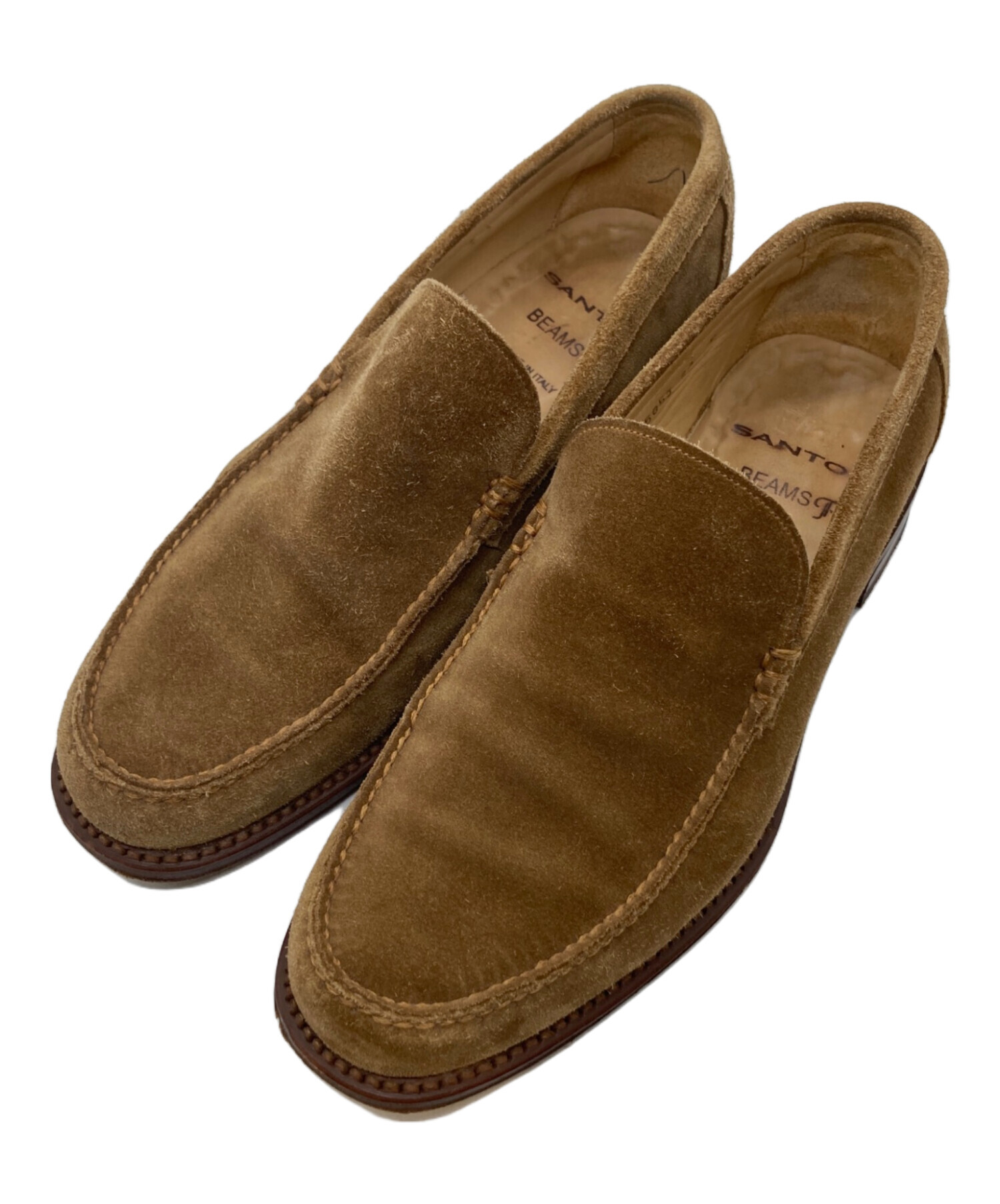 Santoni サントーニ Beams f ビームスエフ スウェード ローファー