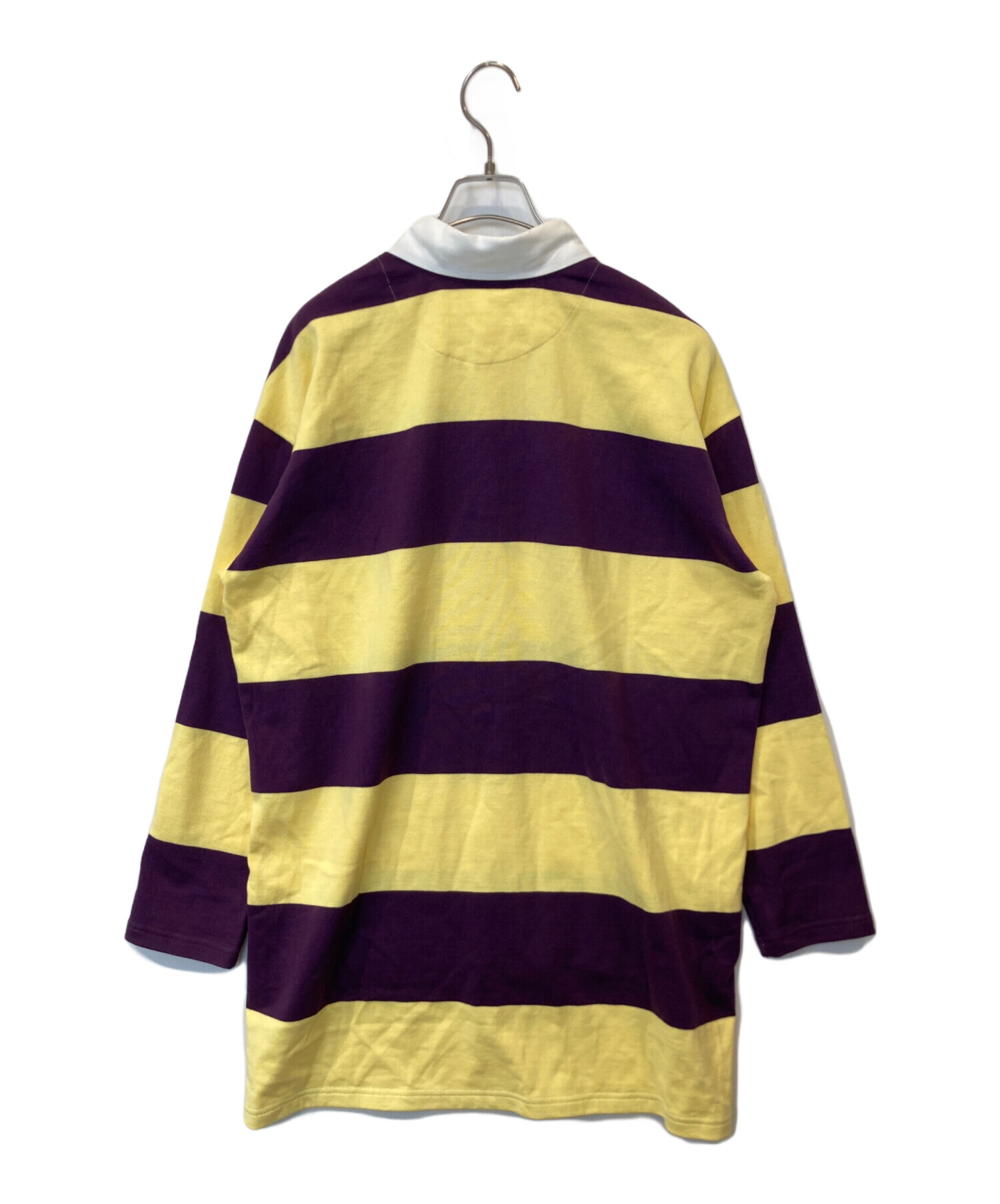 アンスクリア　ラガーシャツ　カットソー 中古・古着通販】INSCRIRE (アンスクリア) ボーダーラガーシャツ I18AW