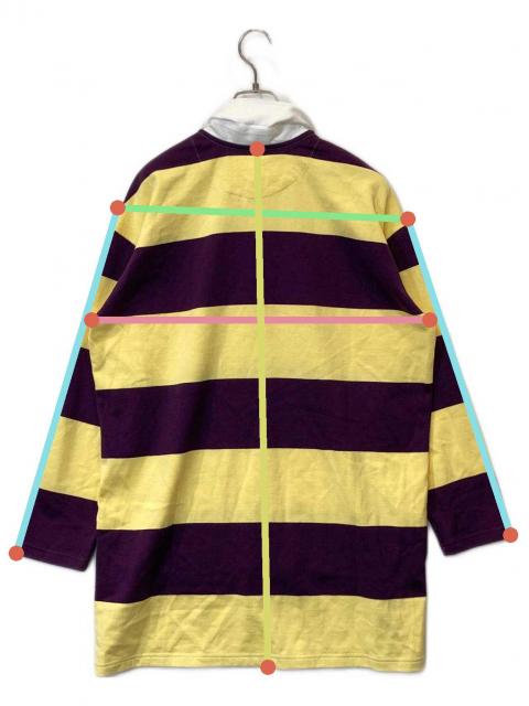 アンスクリア　ラガーシャツ　カットソー 中古・古着通販】INSCRIRE (アンスクリア) ボーダーラガーシャツ I18AW