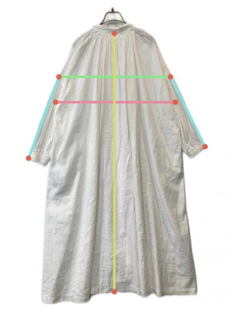 【美品】nest Robe リネンコットン バルーンスリーブワンピース 中古・古着通販】nest Robe (ネストローブ) リネンコットン バルーン
