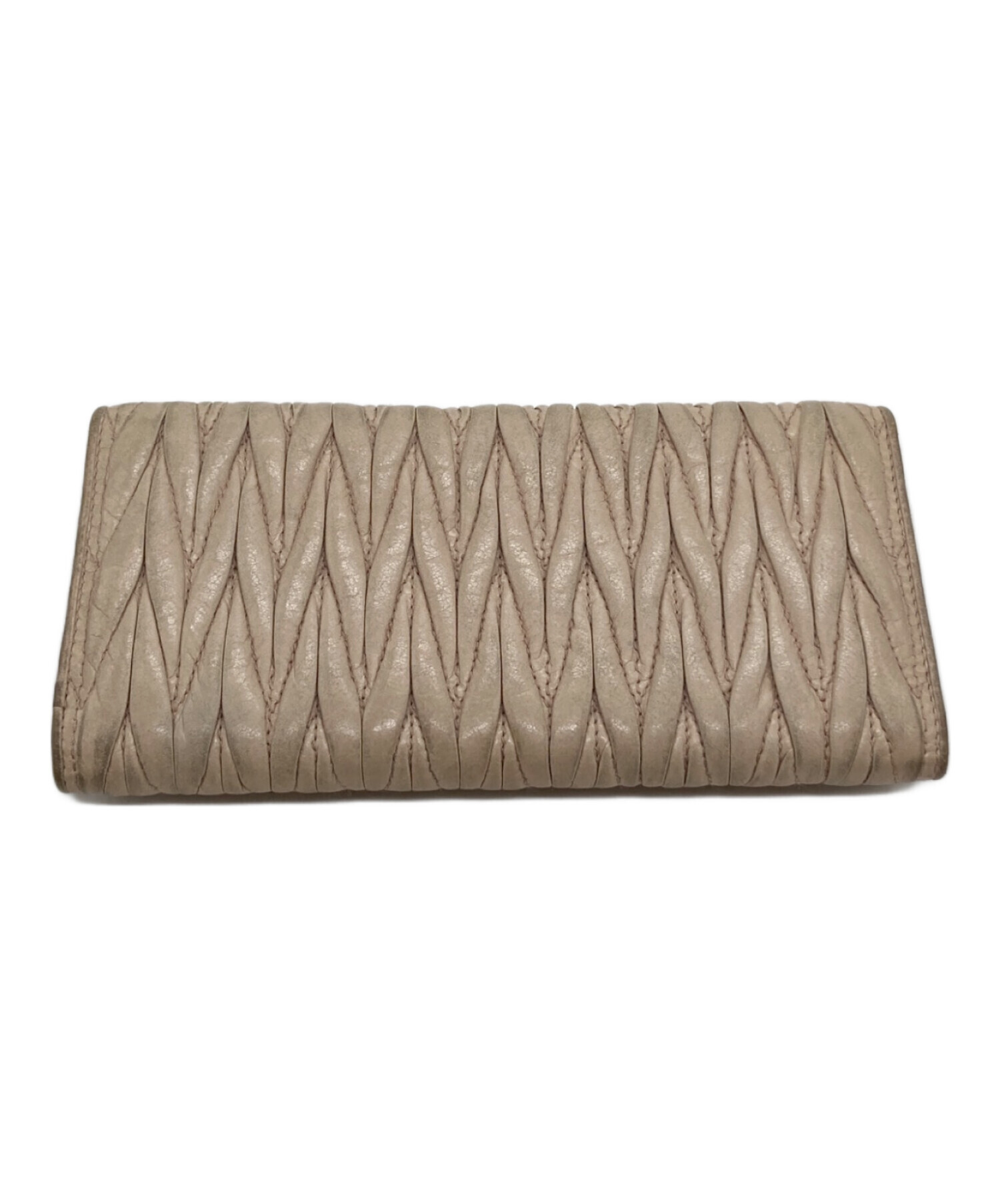 miu miu ベージュ プリーツ長財布 miu miu ベージュ プリーツ長財布 Amazon | [ミュウミュウ